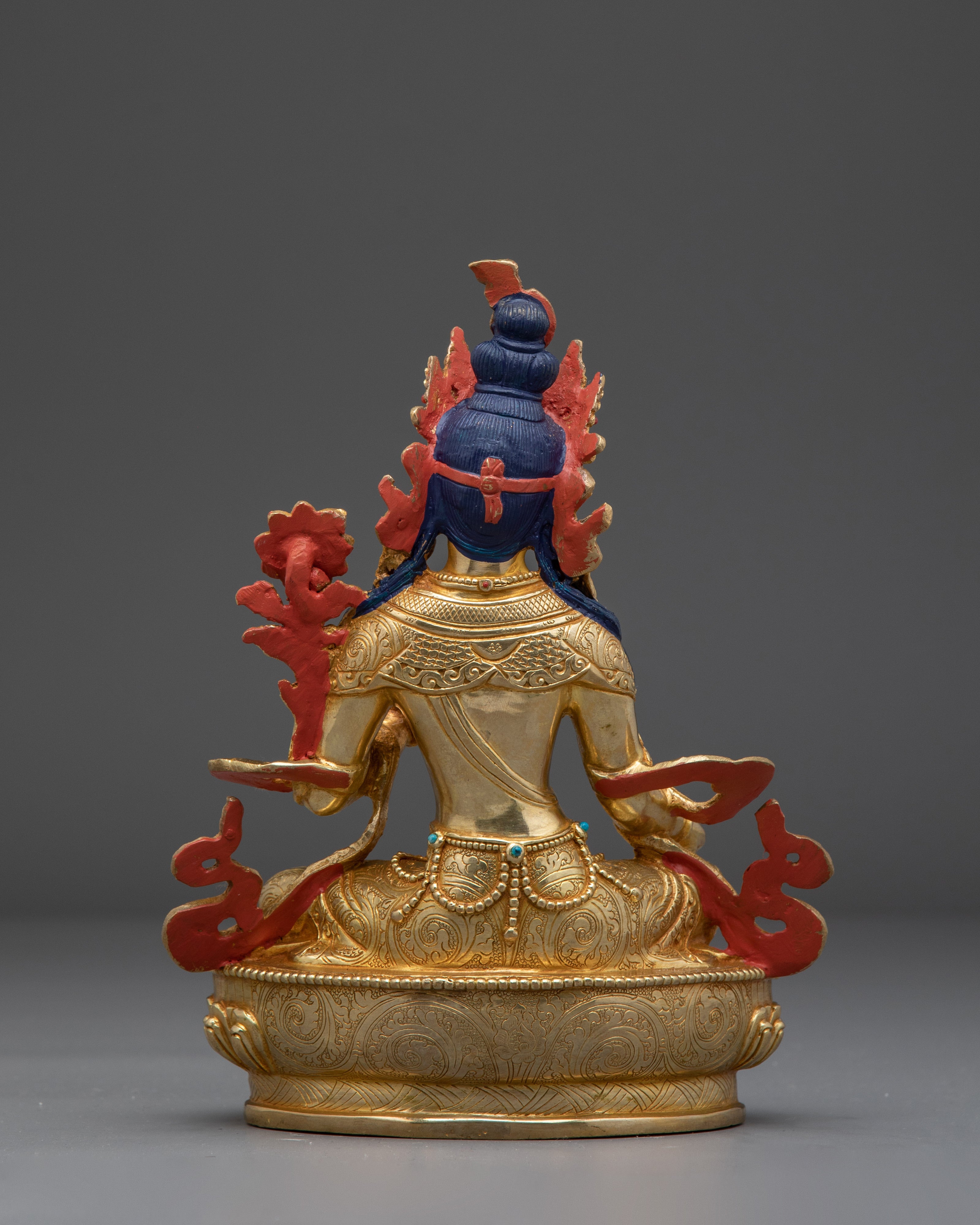 Green Tara 24K Gold Gilded Copper Deity