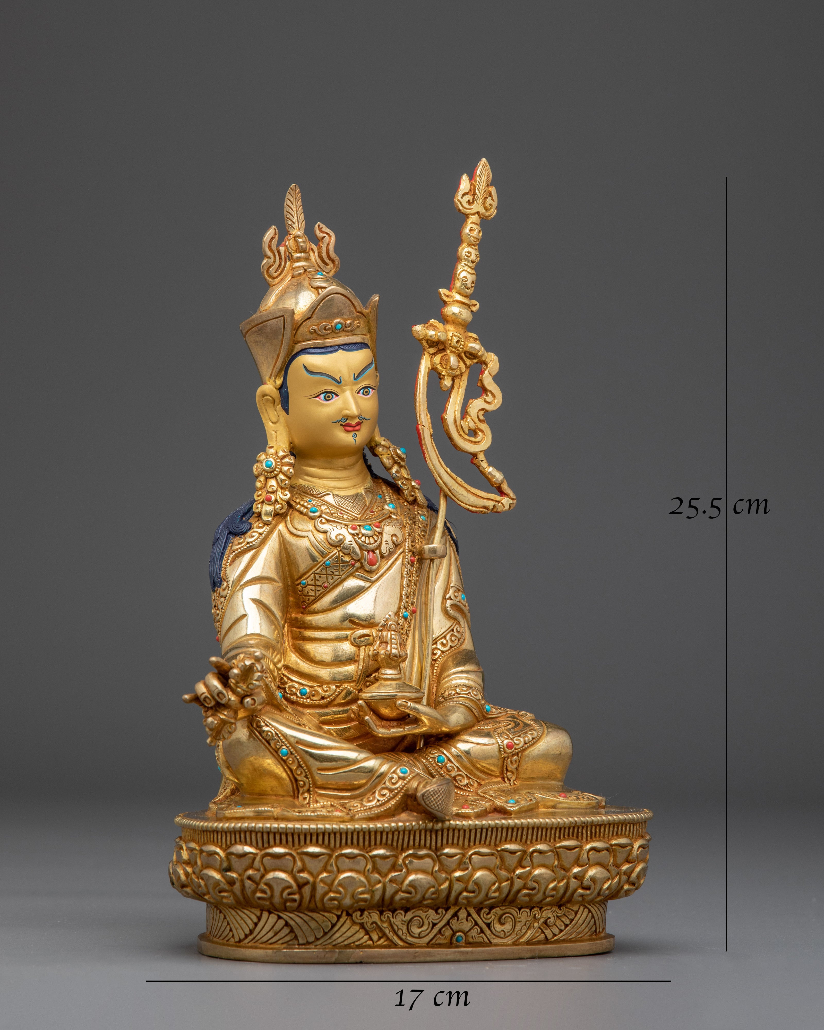 Guru Rinpoche Wisdom, Power, and Protection Statue