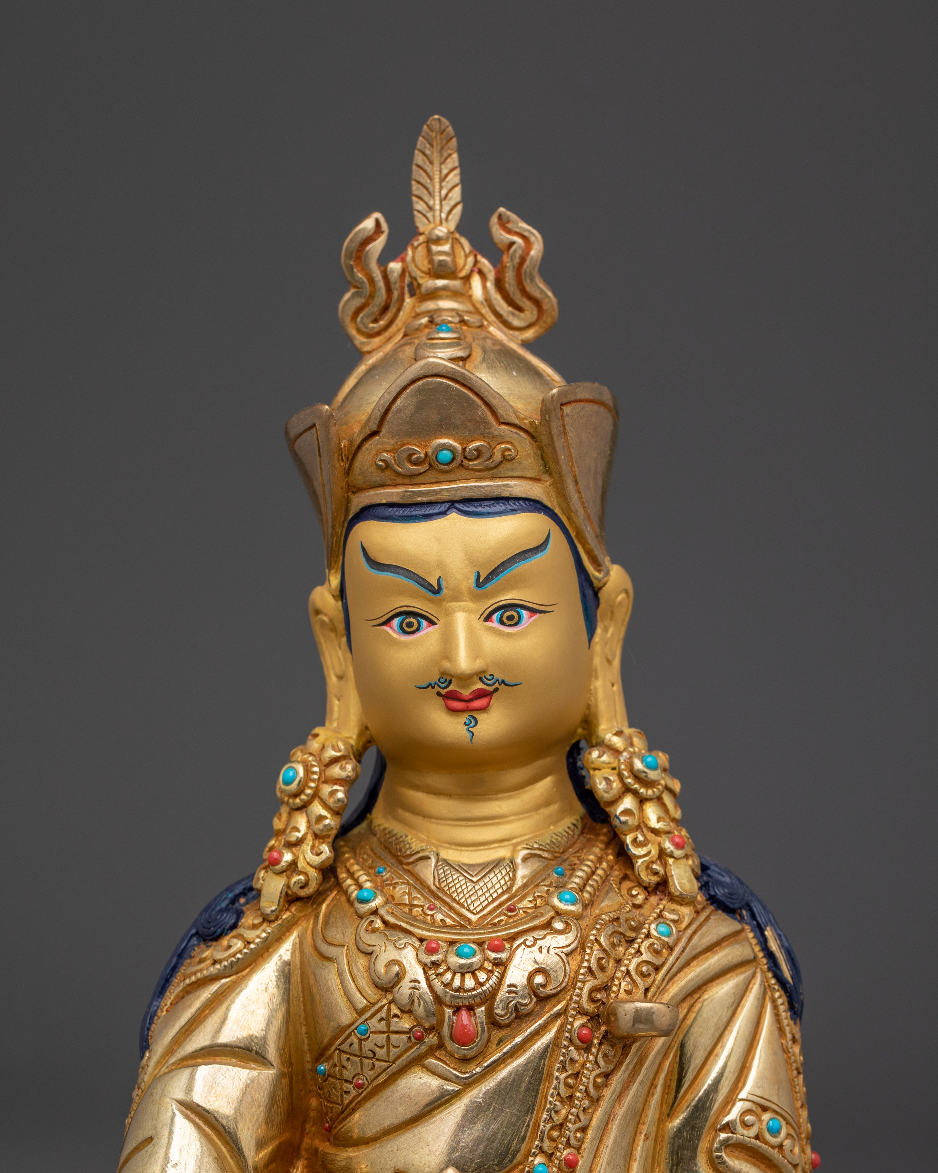 Guru Rinpoche Wisdom, Power, and Protection Statue | Meditation & Spiritual Protection