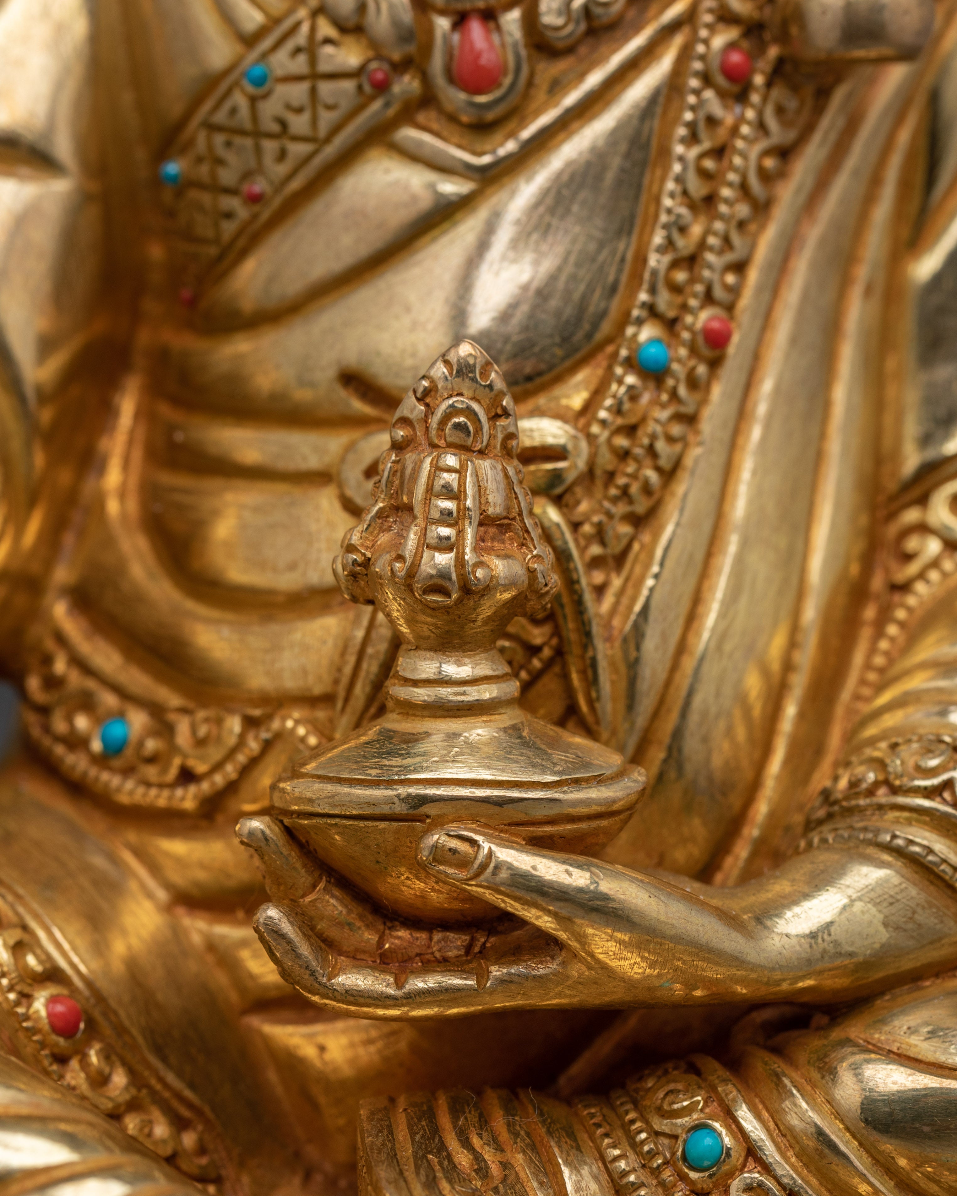 Guru Rinpoche Wisdom, Power, and Protection Statue | Meditation & Spiritual Protection