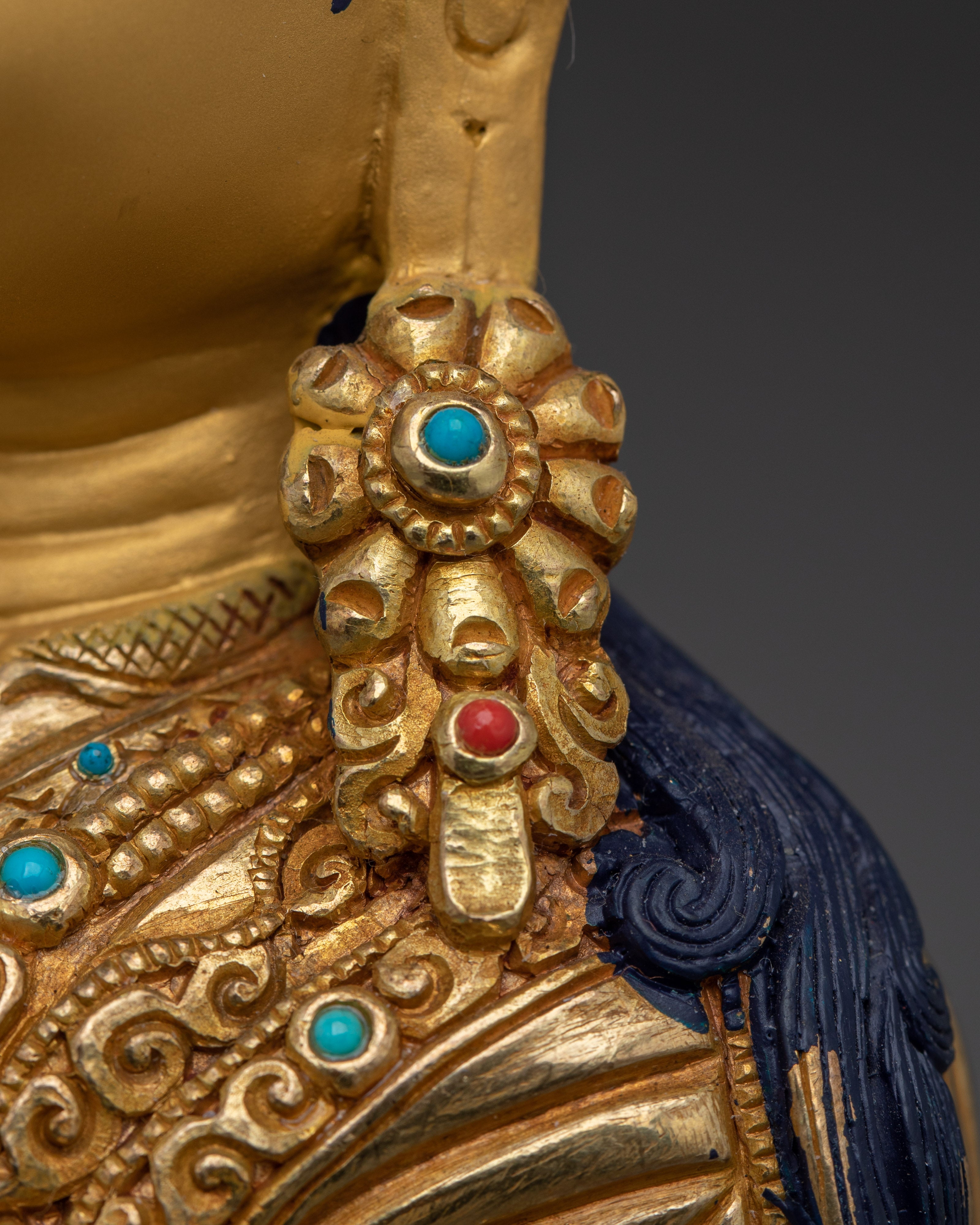 Guru Rinpoche Wisdom, Power, and Protection Statue | Meditation & Spiritual Protection