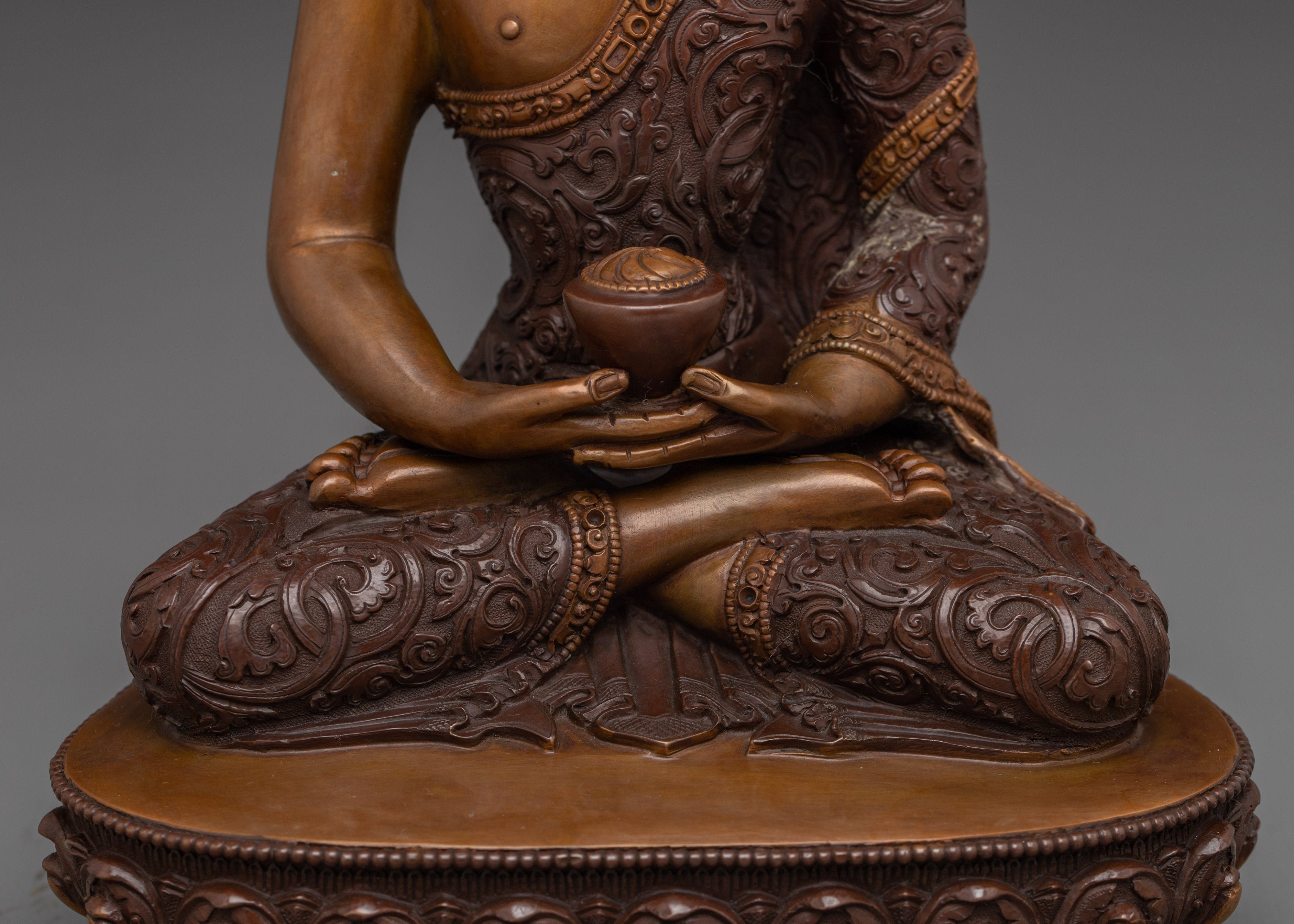 Infinite Light Oxidized Buddha Amitabha Art | Buddha of Compassion