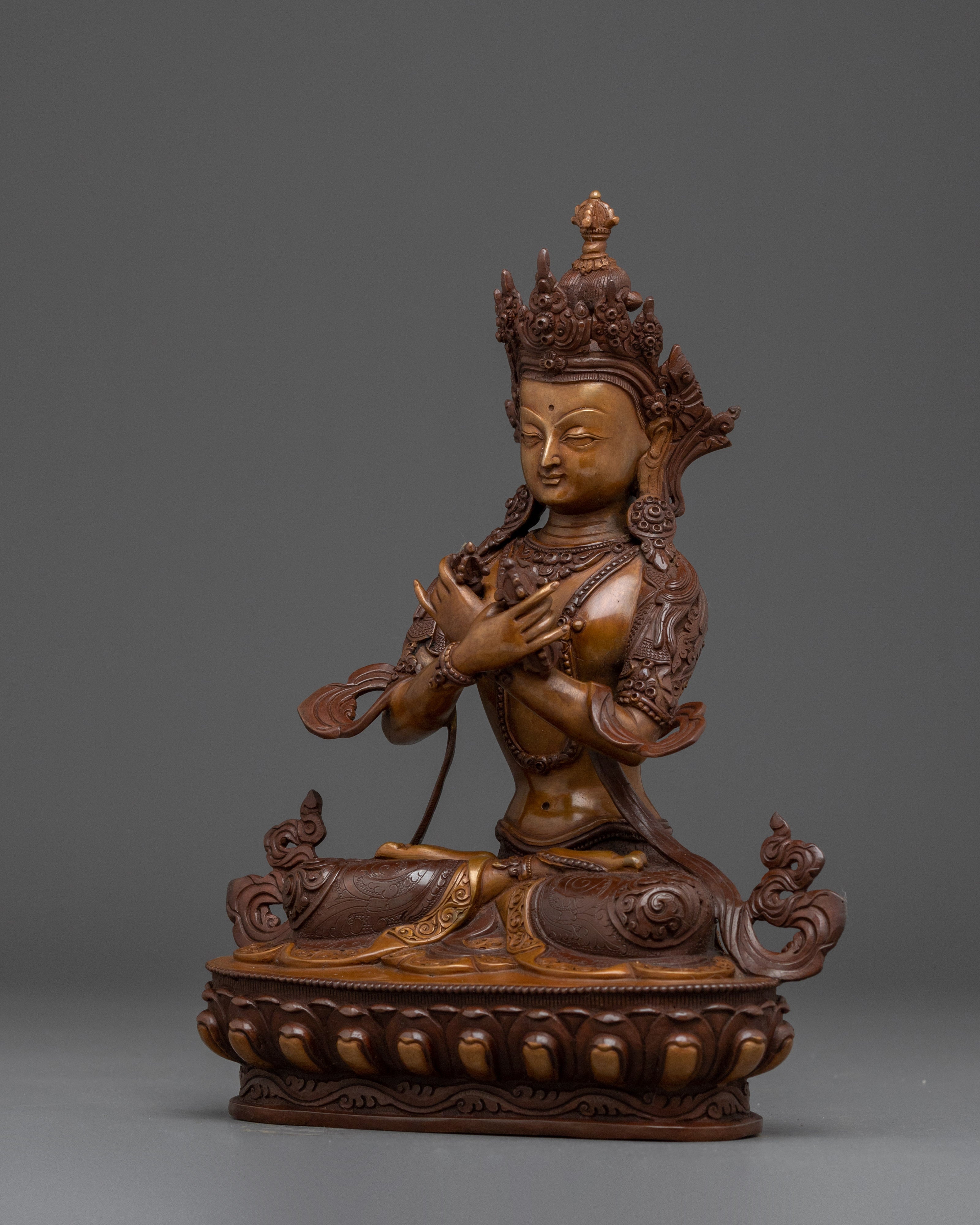 Oxidized Copper Vajrdhara Statue: The Cosmic Buddha