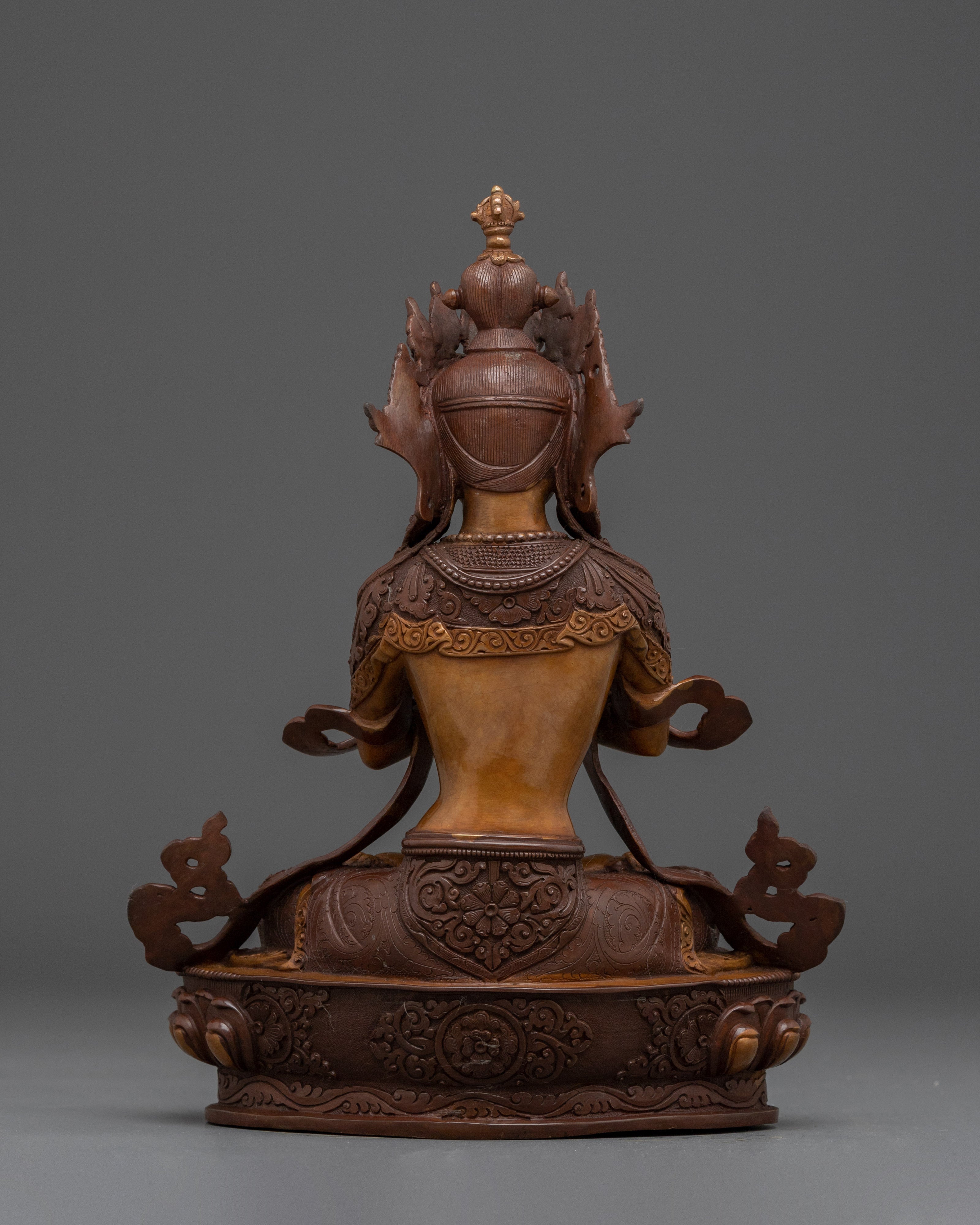 Oxidized Copper Vajrdhara Statue: The Cosmic Buddha