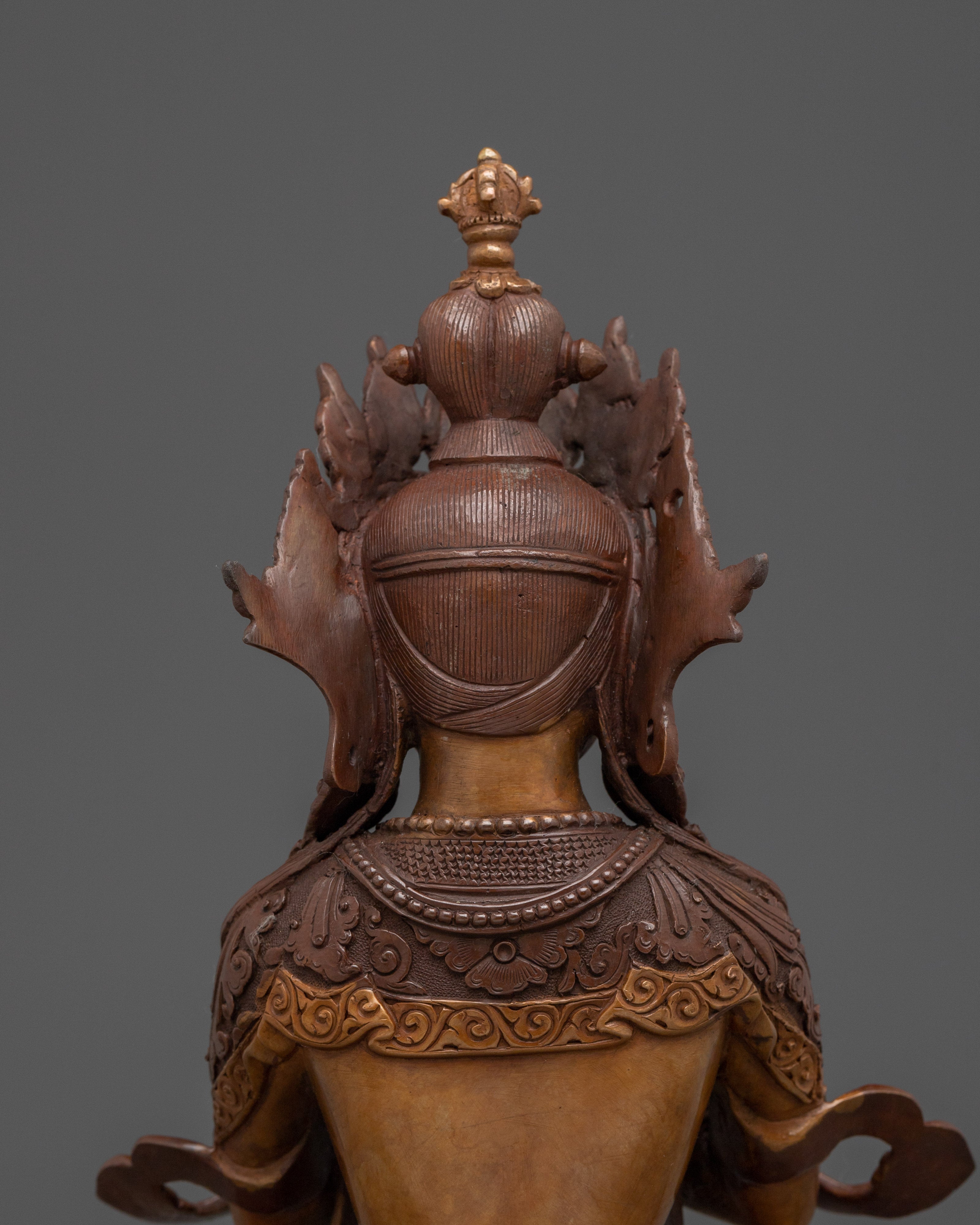Oxidized Copper Vajrdhara Statue: The Cosmic Buddha