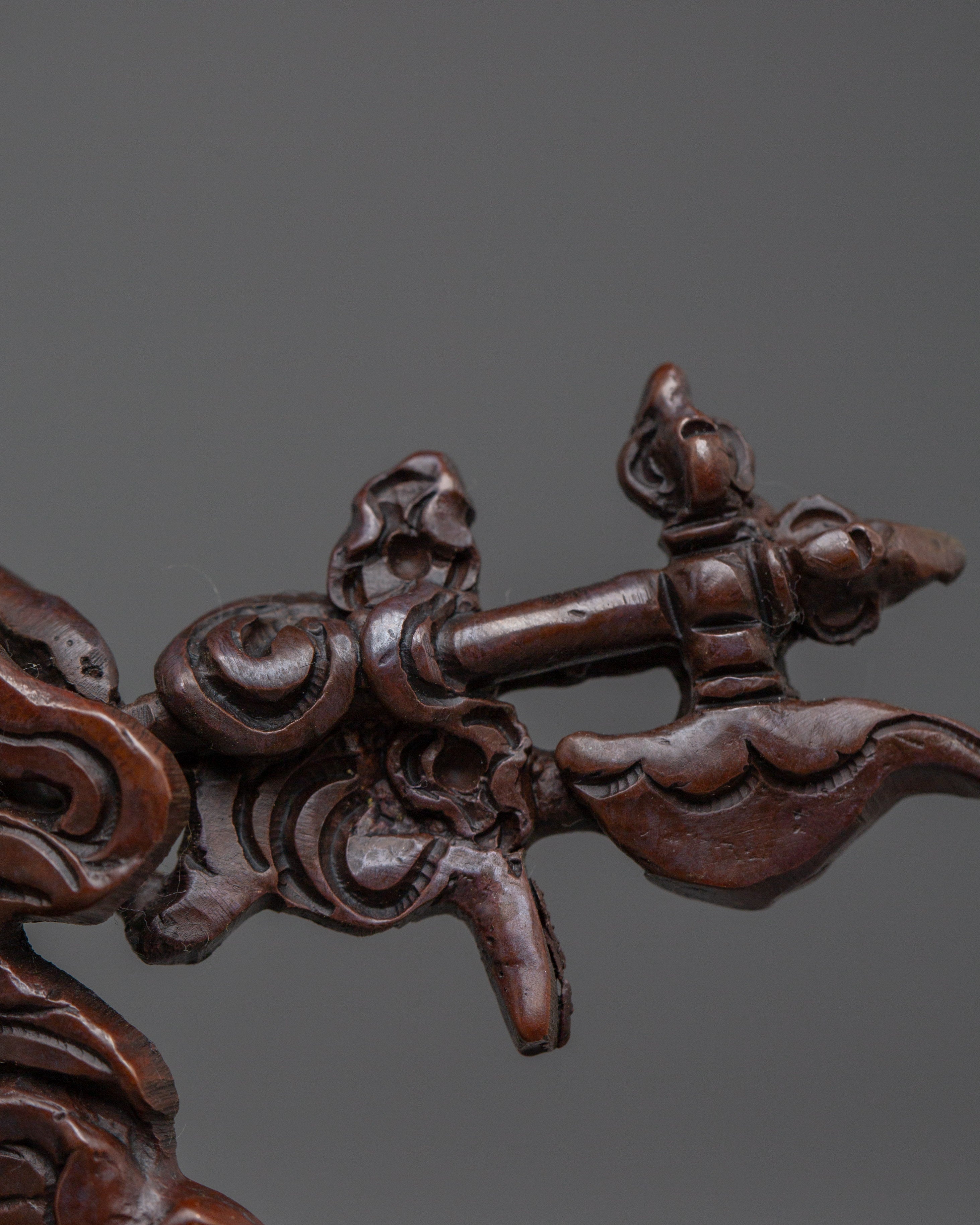 White Mahakala Statue: Wrathful Protection Deity