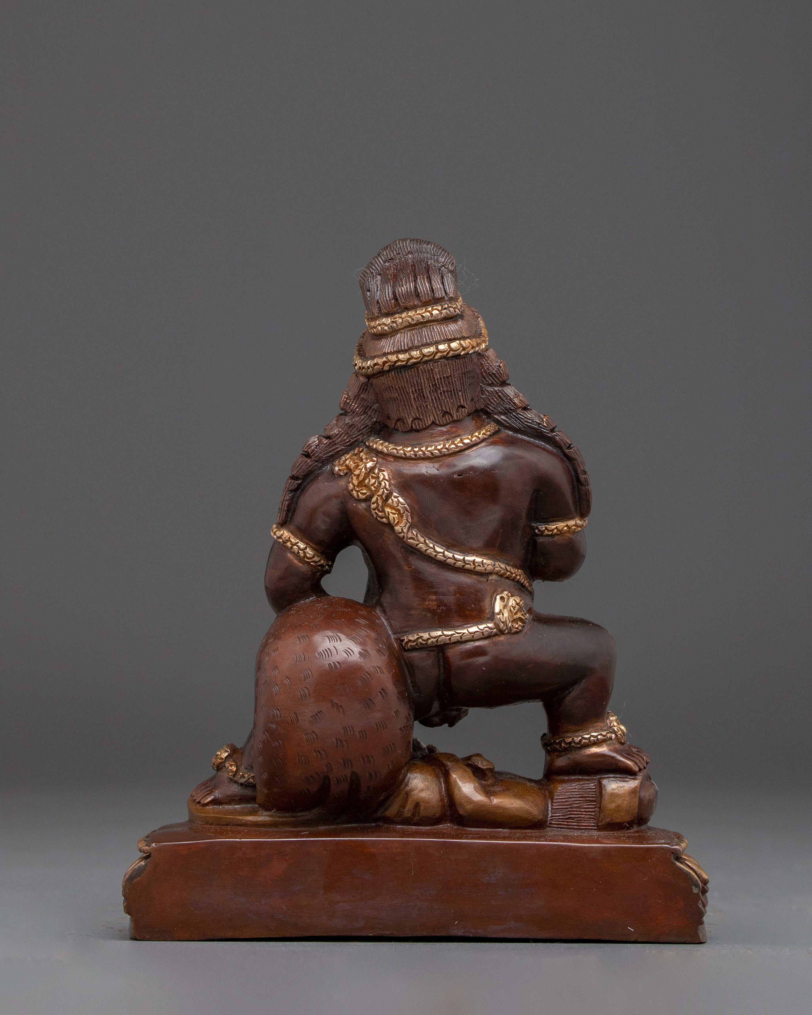 Black Dzambhala Statue: Wrathful Wealth Deity