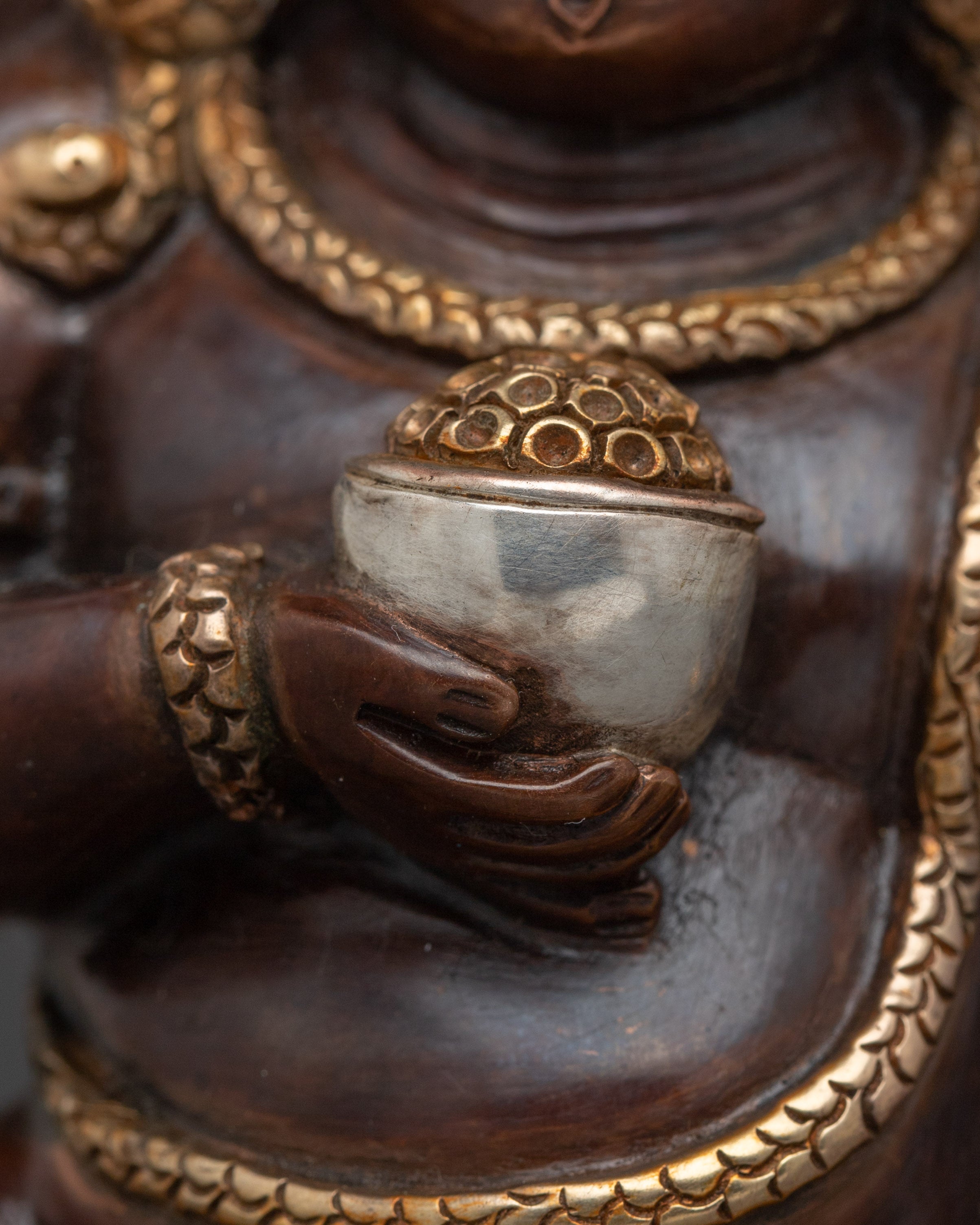 Black Dzambhala Statue: Wrathful Wealth Deity