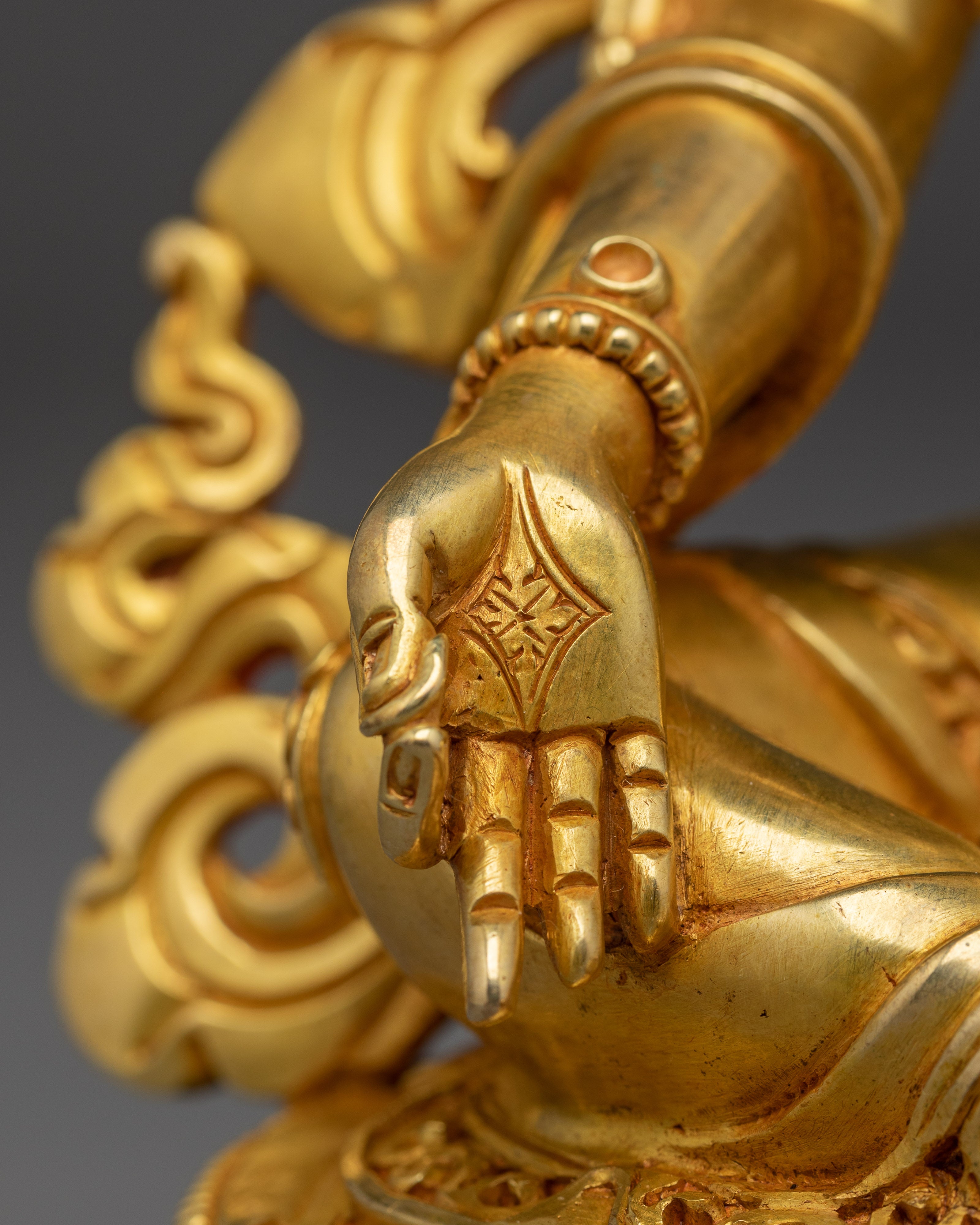 Radiant Golden Shyama Tara Figurine | Green Tara - Mother of Liberation