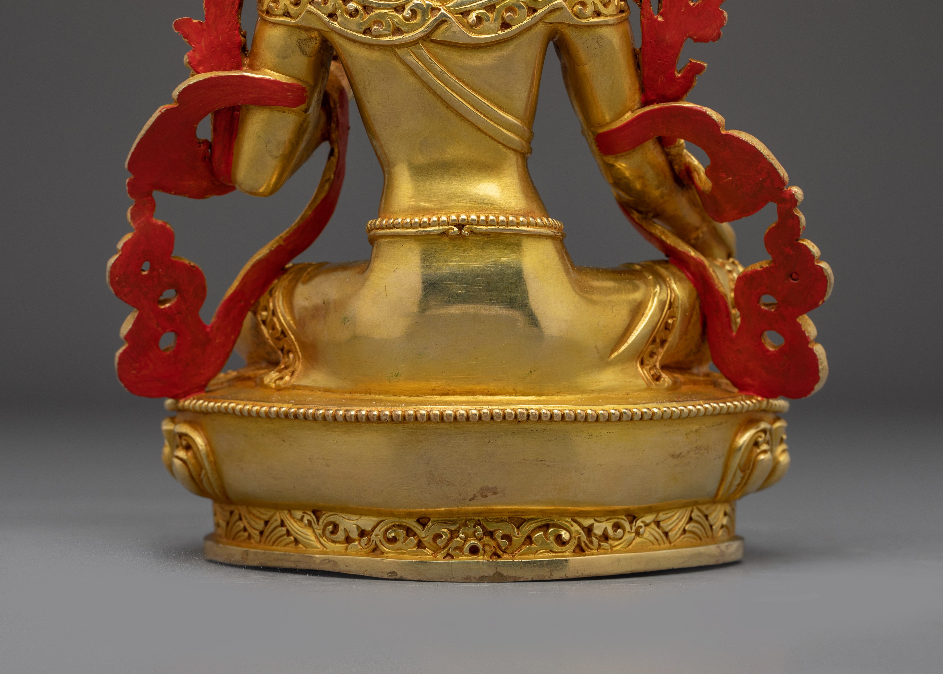 Radiant Golden Shyama Tara Figurine | Green Tara - Mother of Liberation