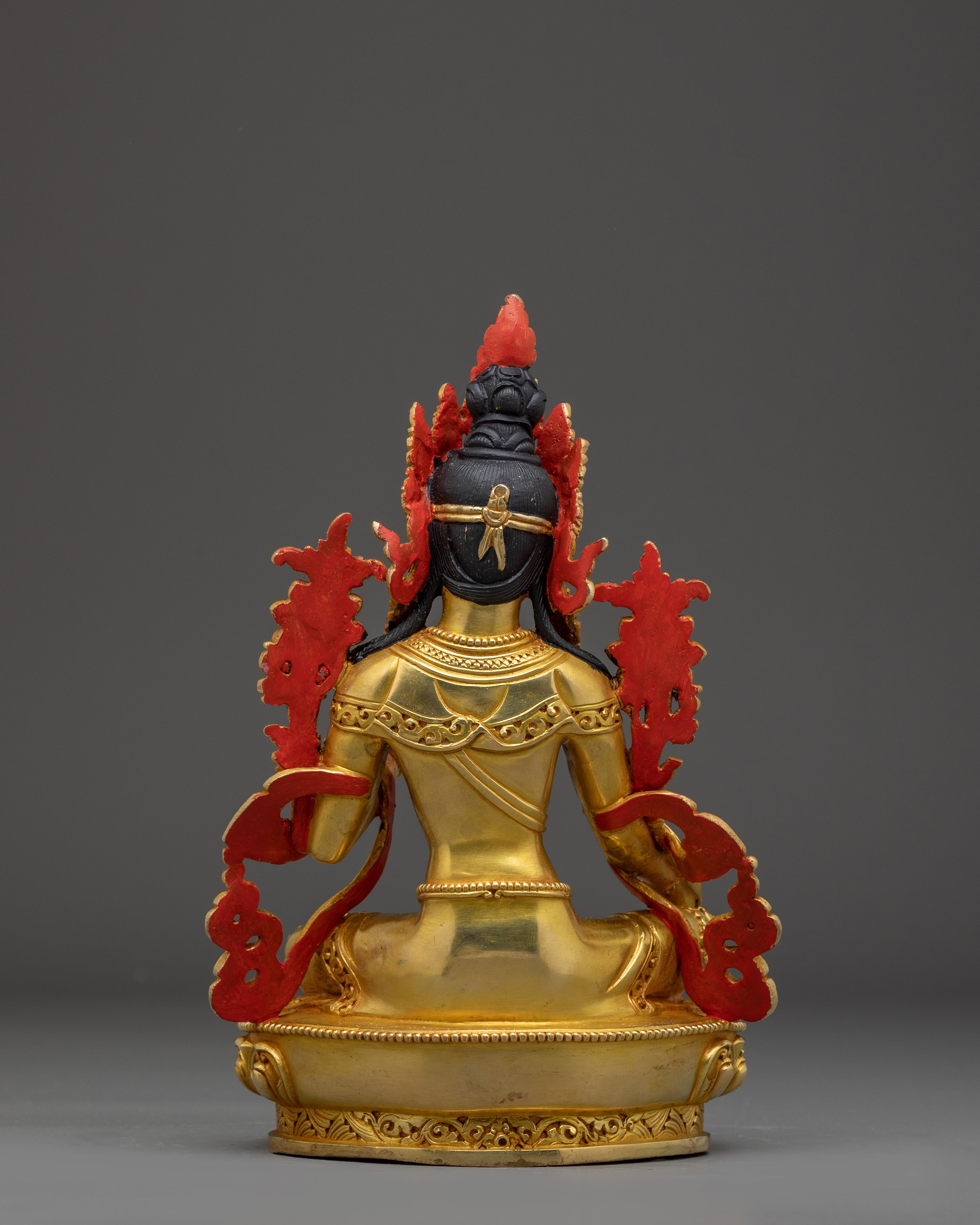Radiant Golden Shyama Tara Figurine | Green Tara - Mother of Liberation
