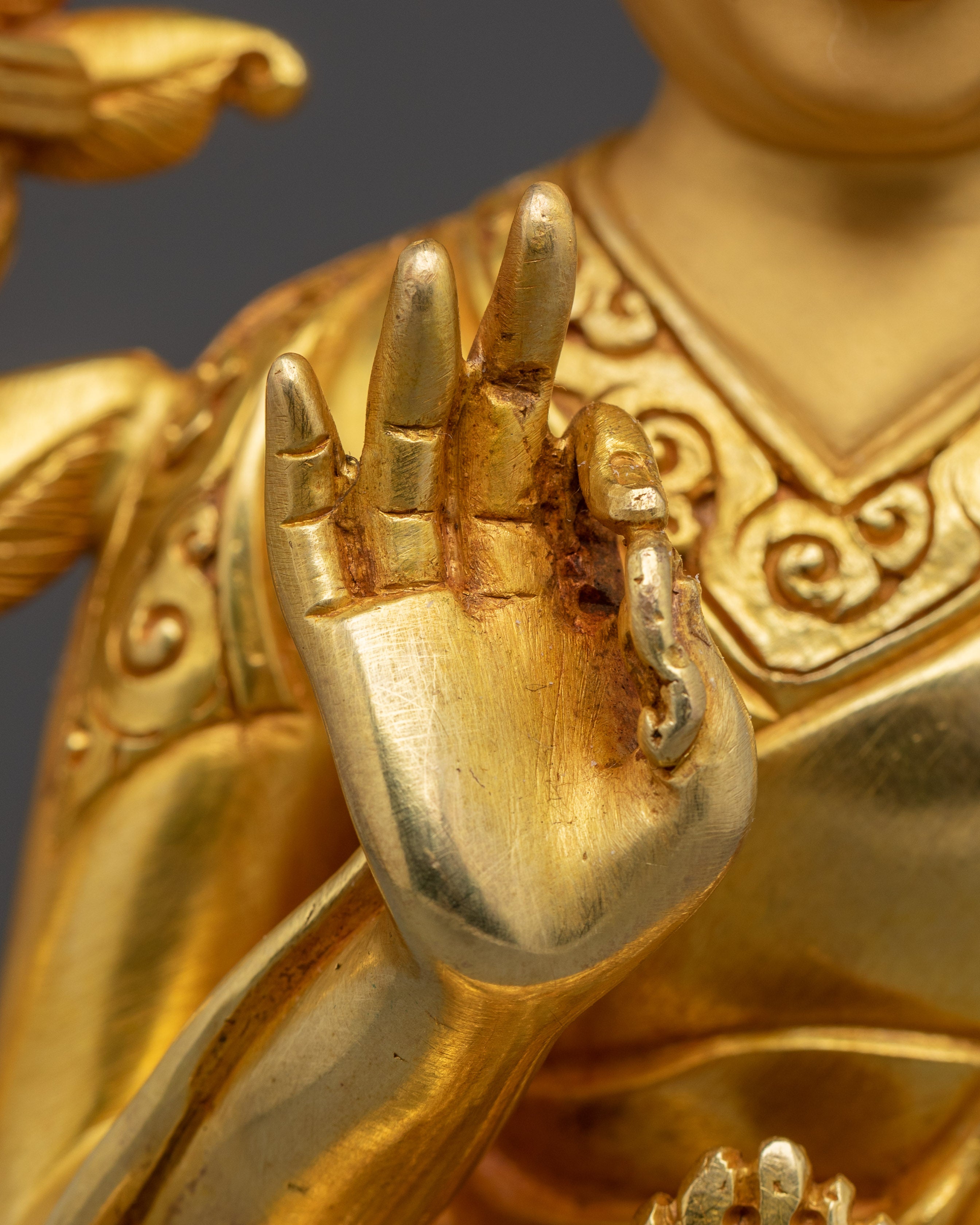 Golden Dalai Lama Statue