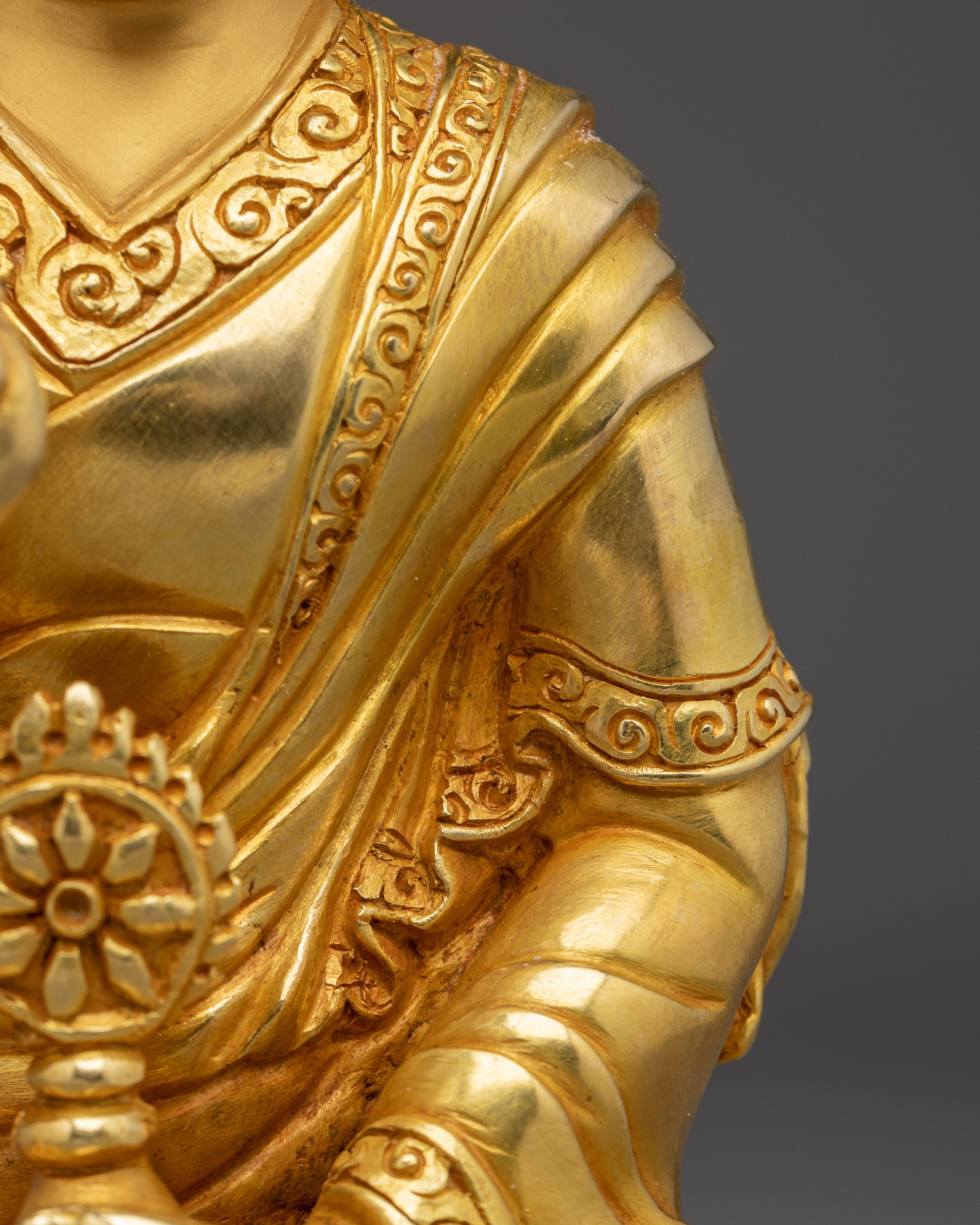 Golden Dalai Lama Statue