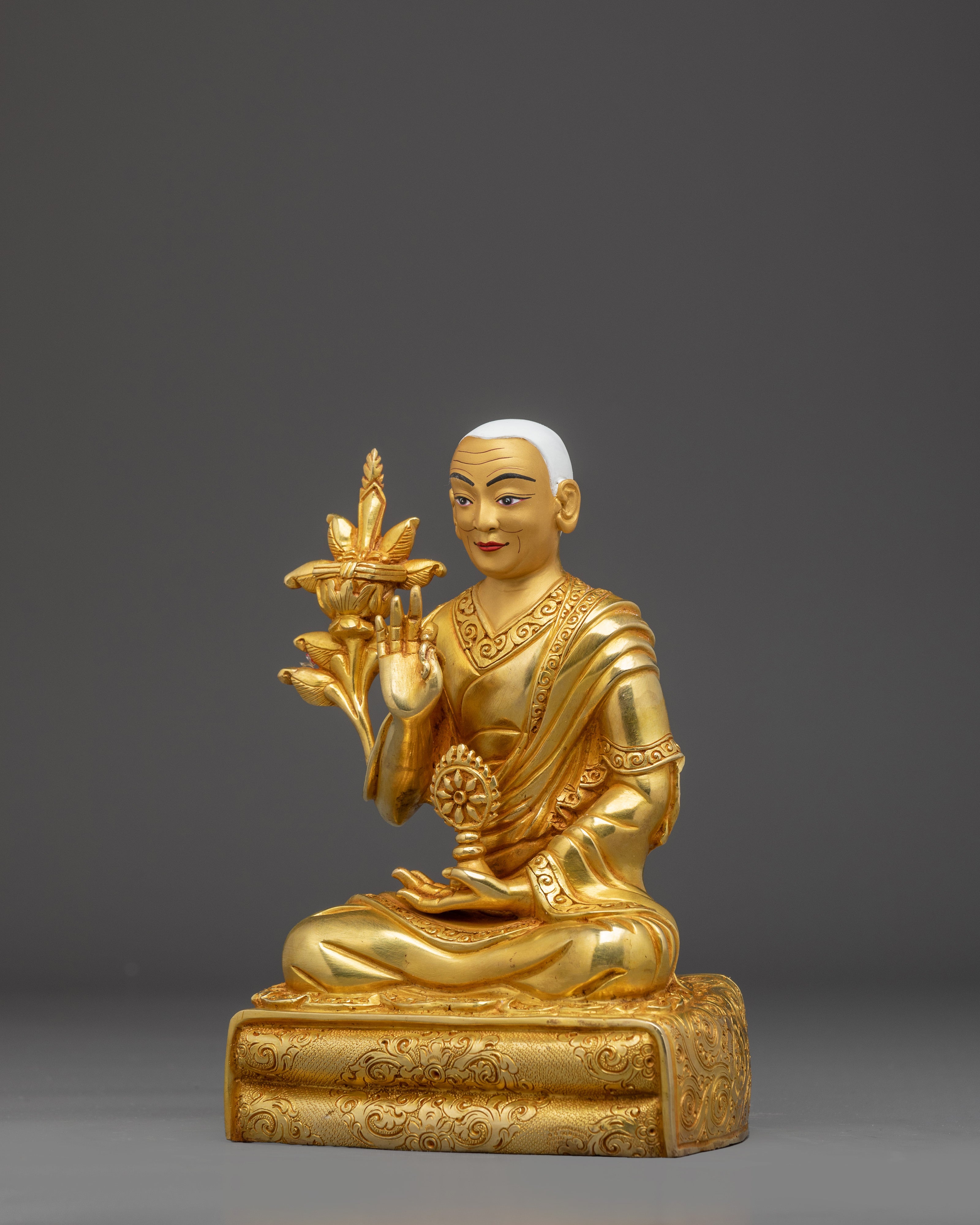 Golden Dalai Lama Statue