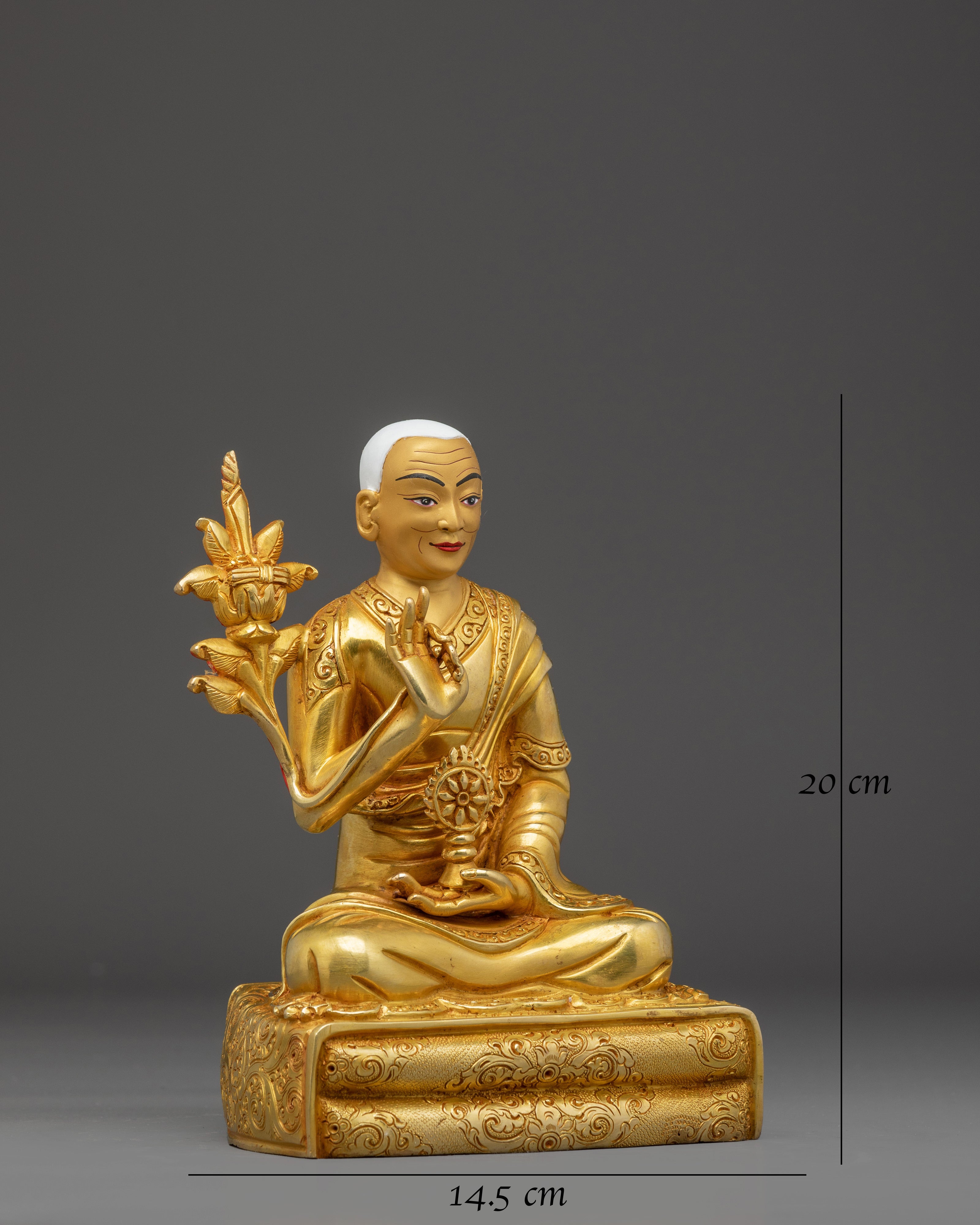 Golden Dalai Lama Statue