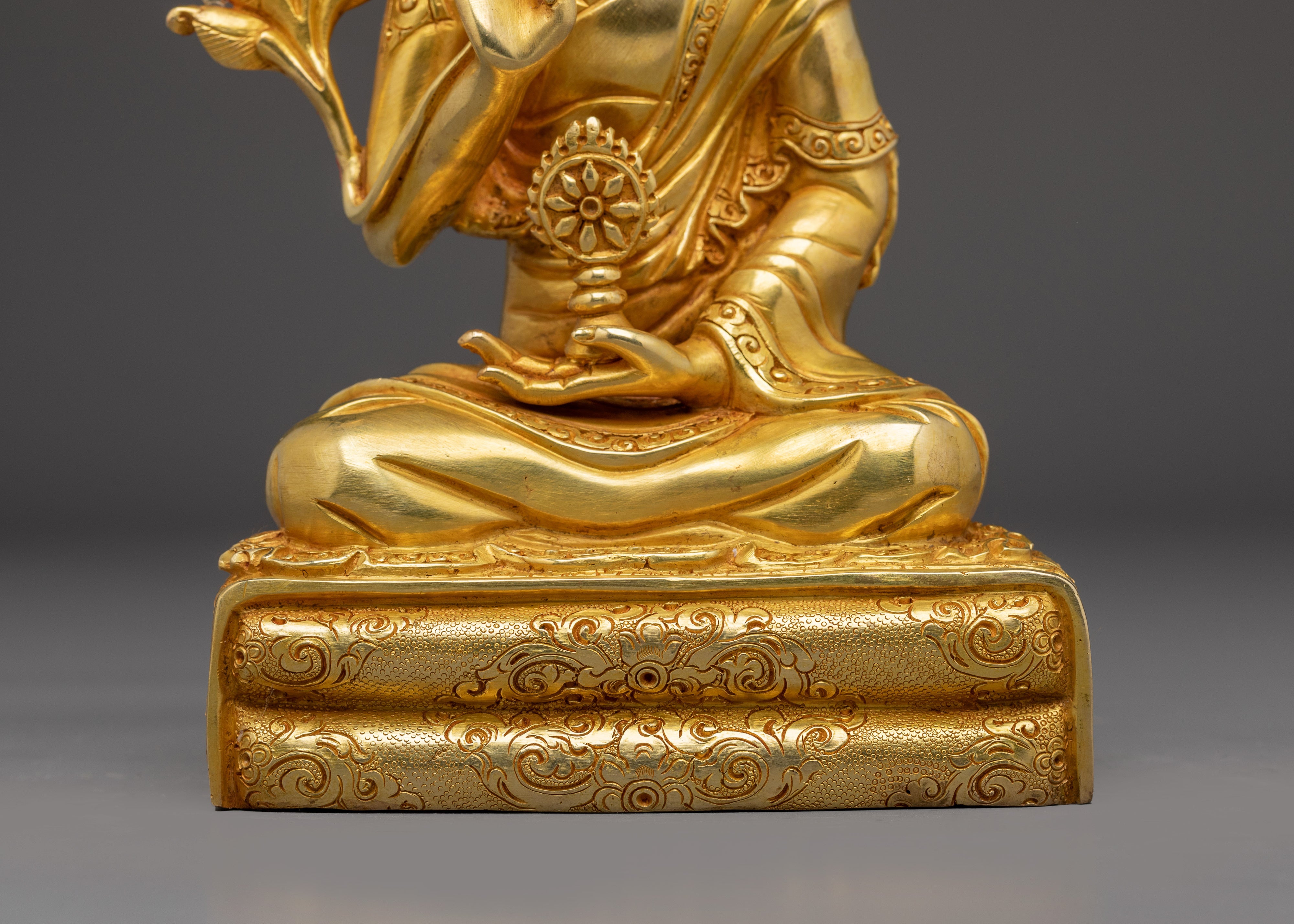 Golden Dalai Lama Statue