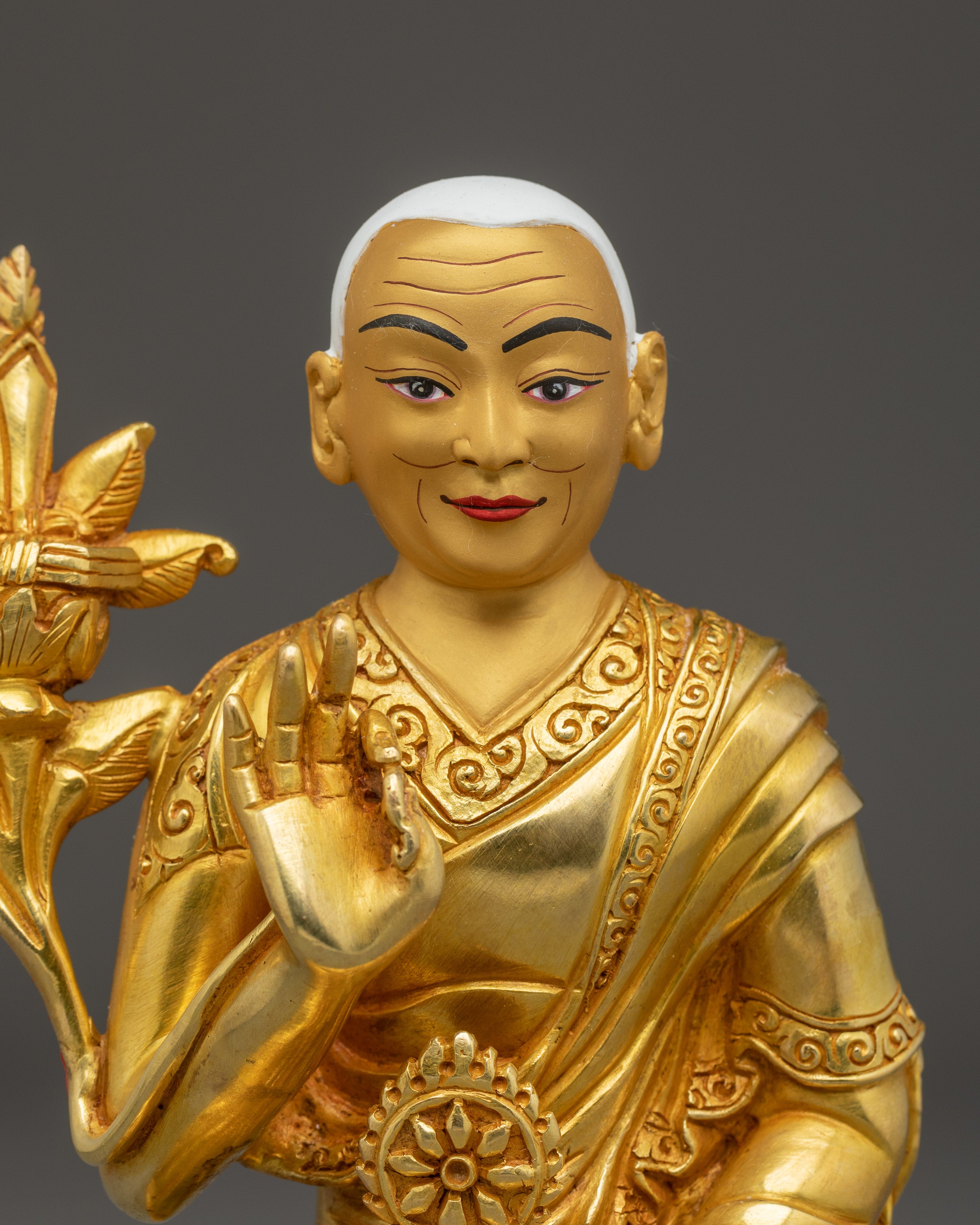 Golden Dalai Lama Statue