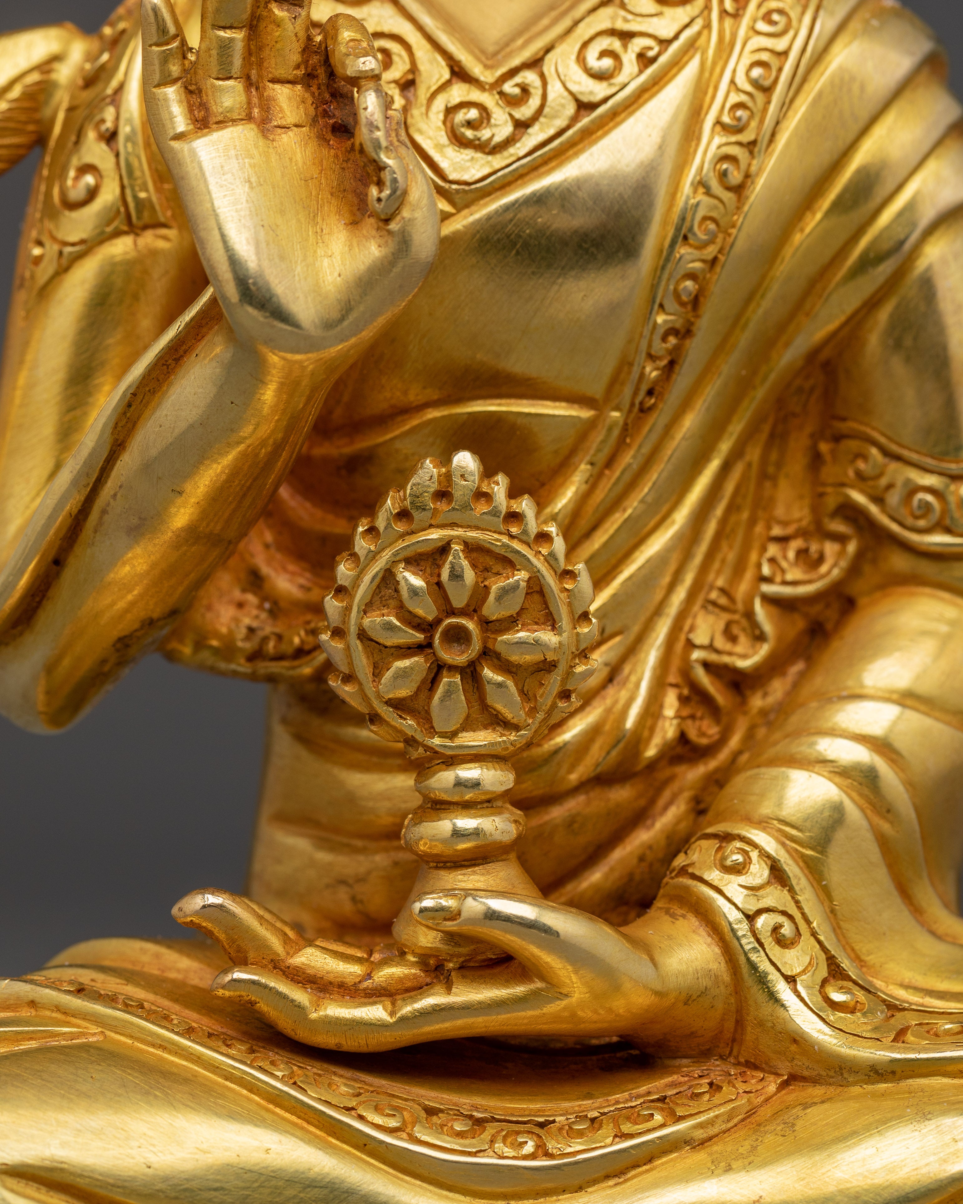 Golden Dalai Lama Statue