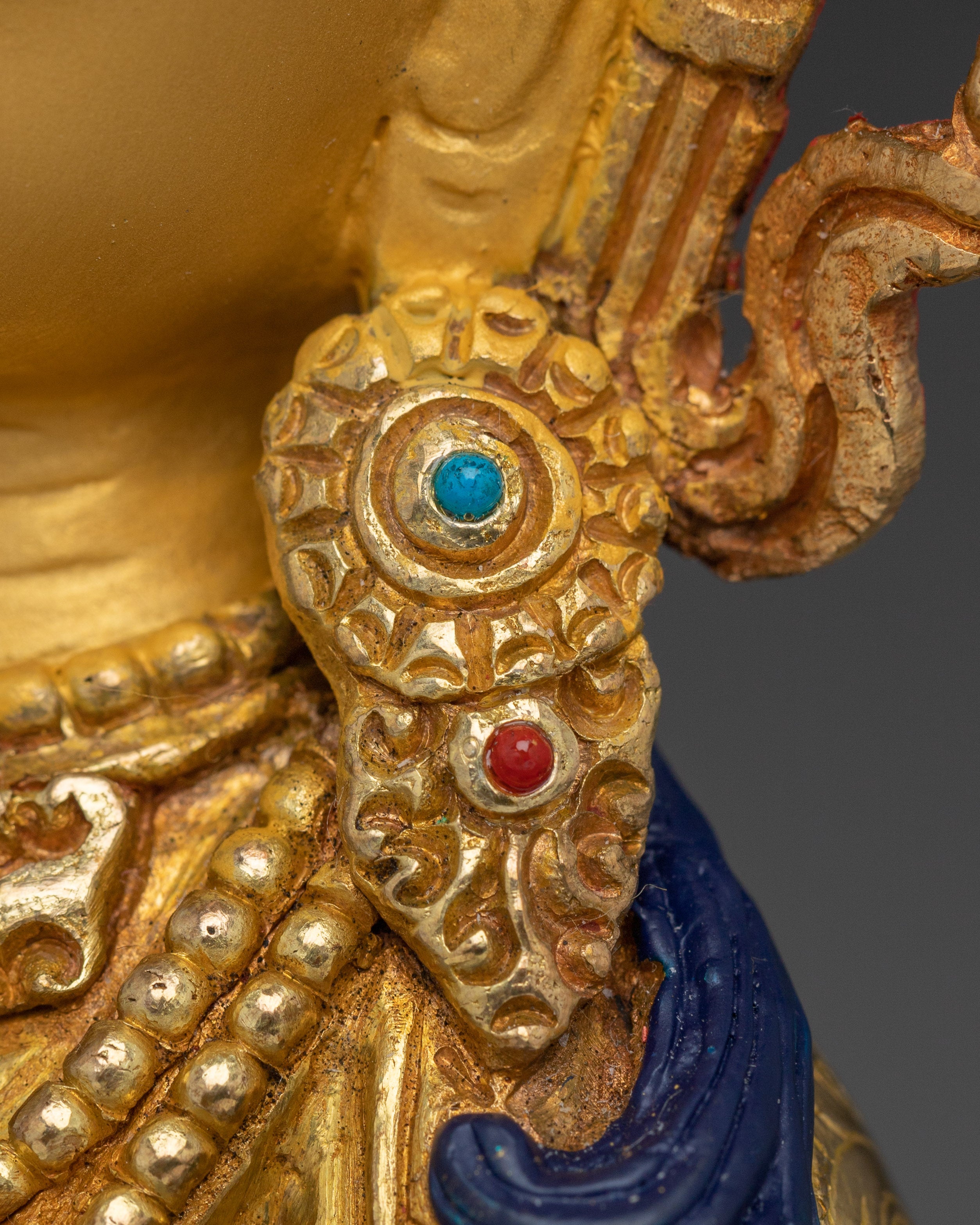 Vajrasattva, Vajra Holder Bodhisattva | Gold Gilded Tibetan Statue