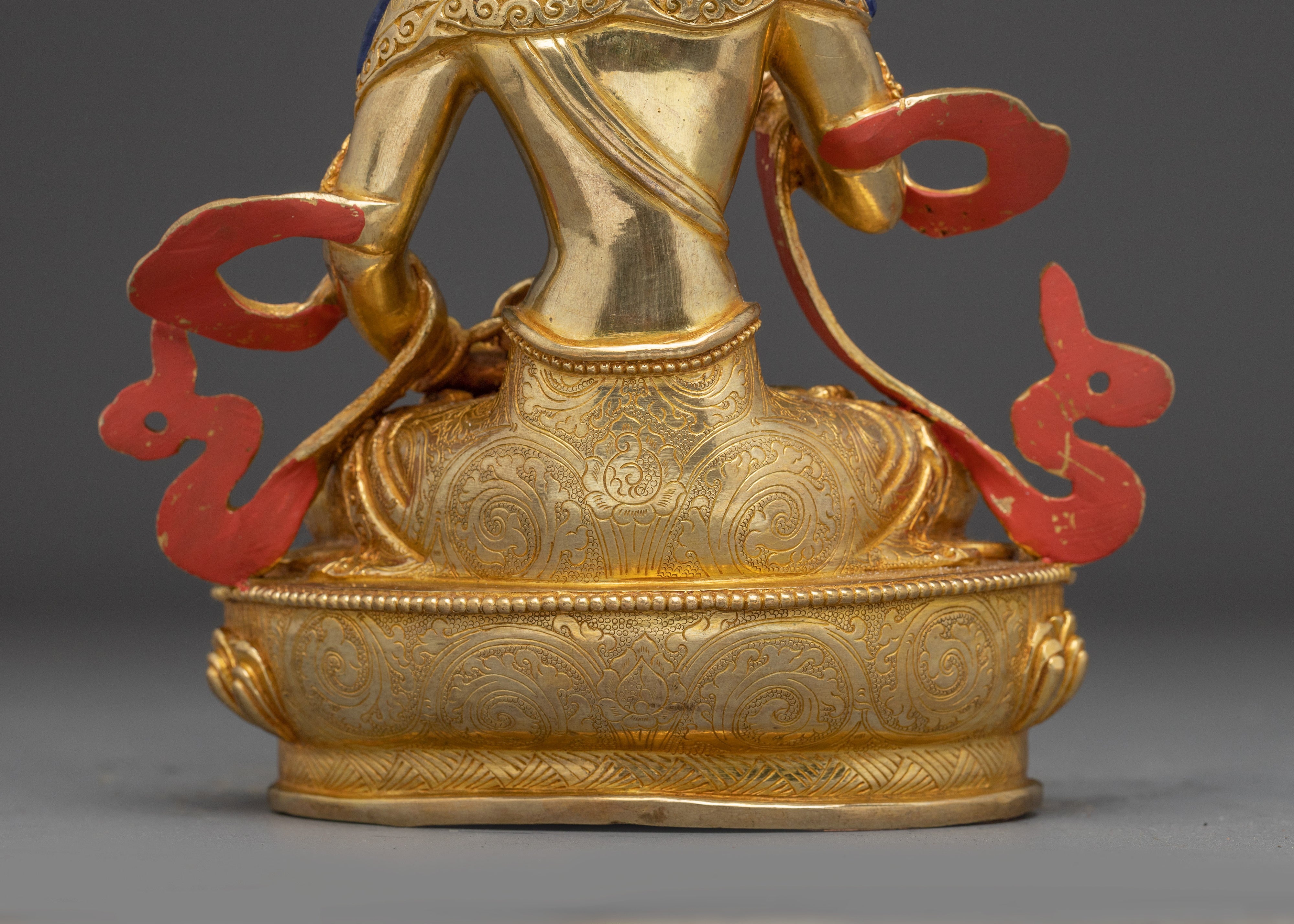 Vajrasattva, Vajra Holder Bodhisattva | Gold Gilded Tibetan Statue