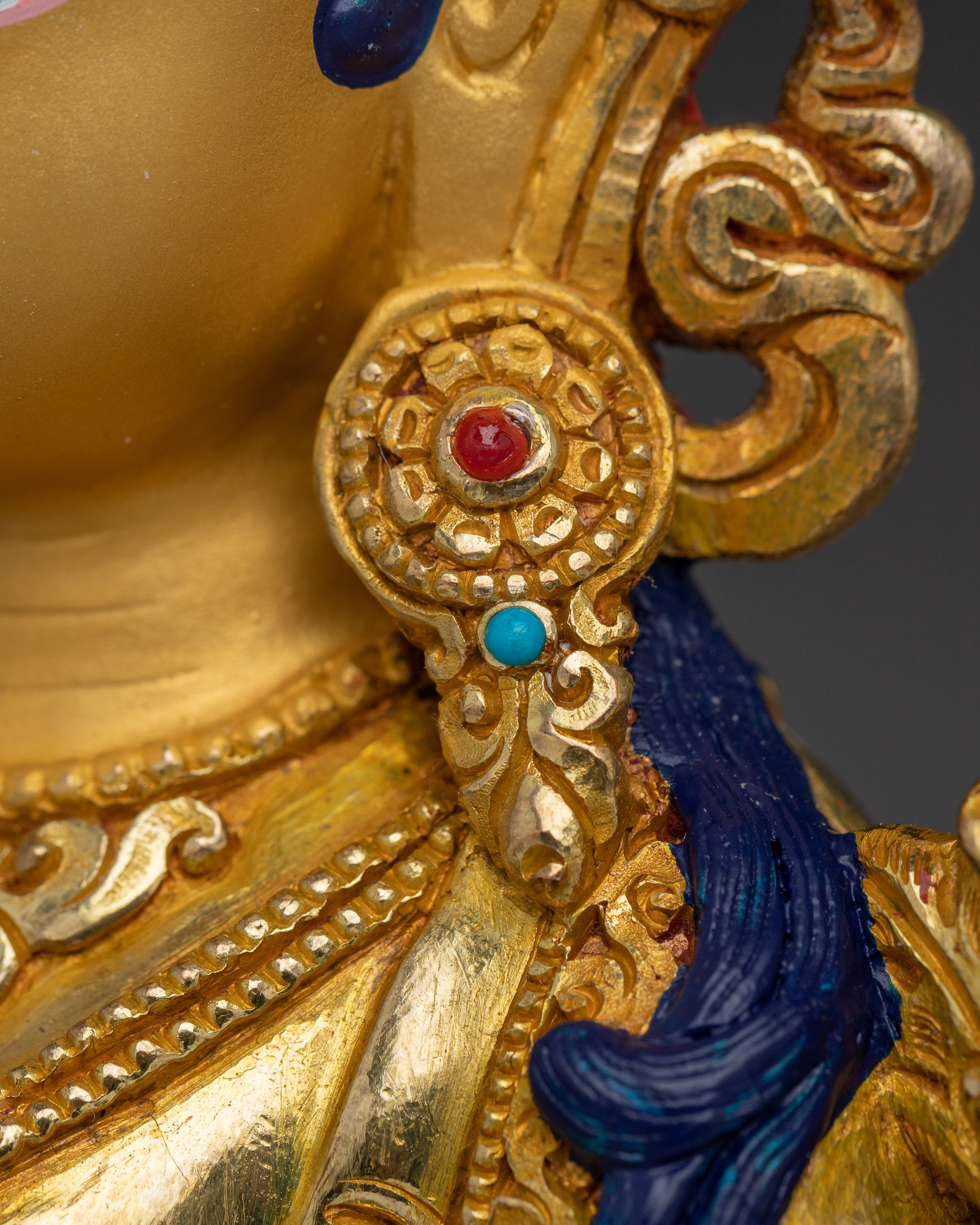 Green Tara, Vajrayana Liberation Deity | Gold Gilded Tibetan Statue