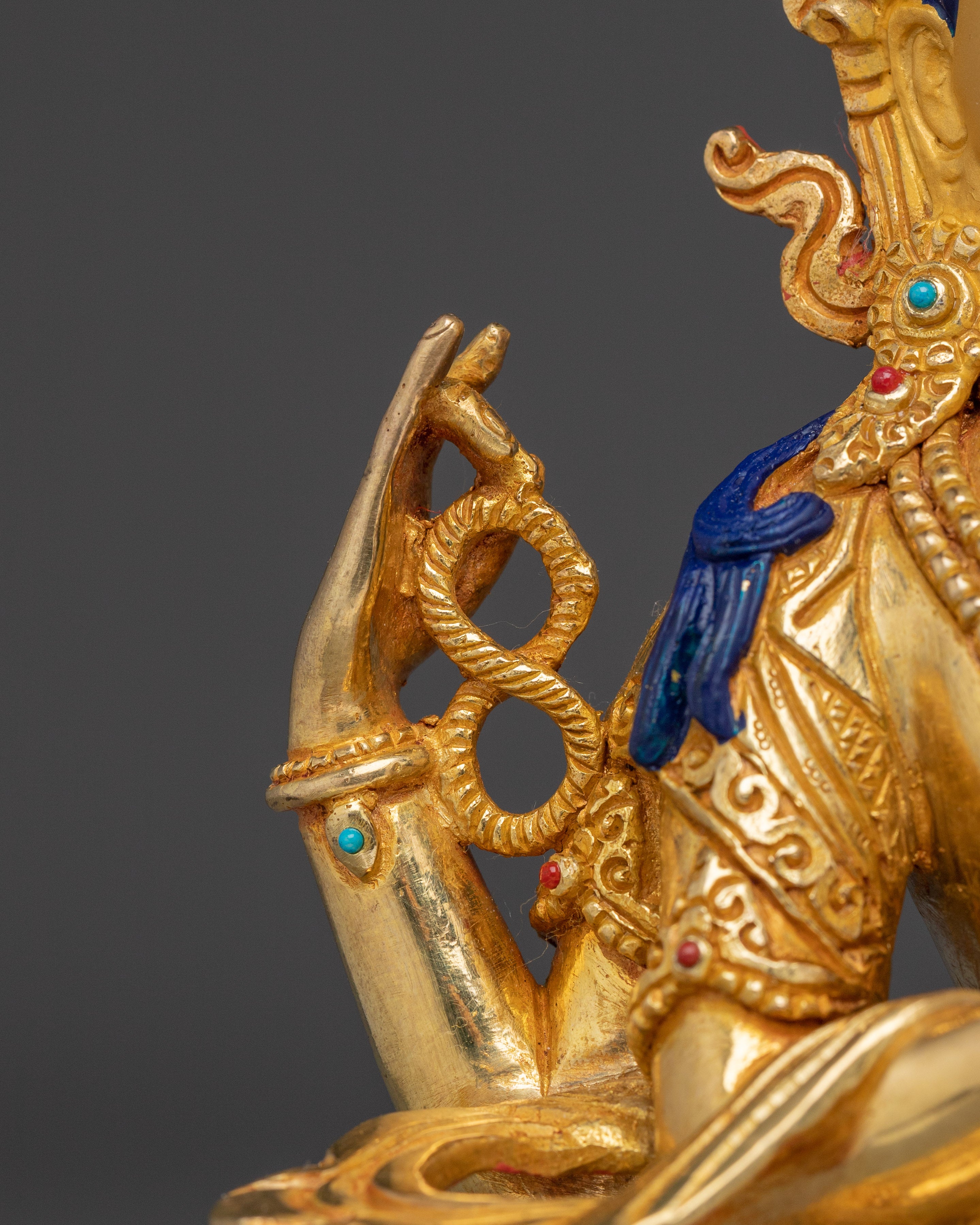 Chenrezig, Divine Mercy Form | Gold Gilded Figure