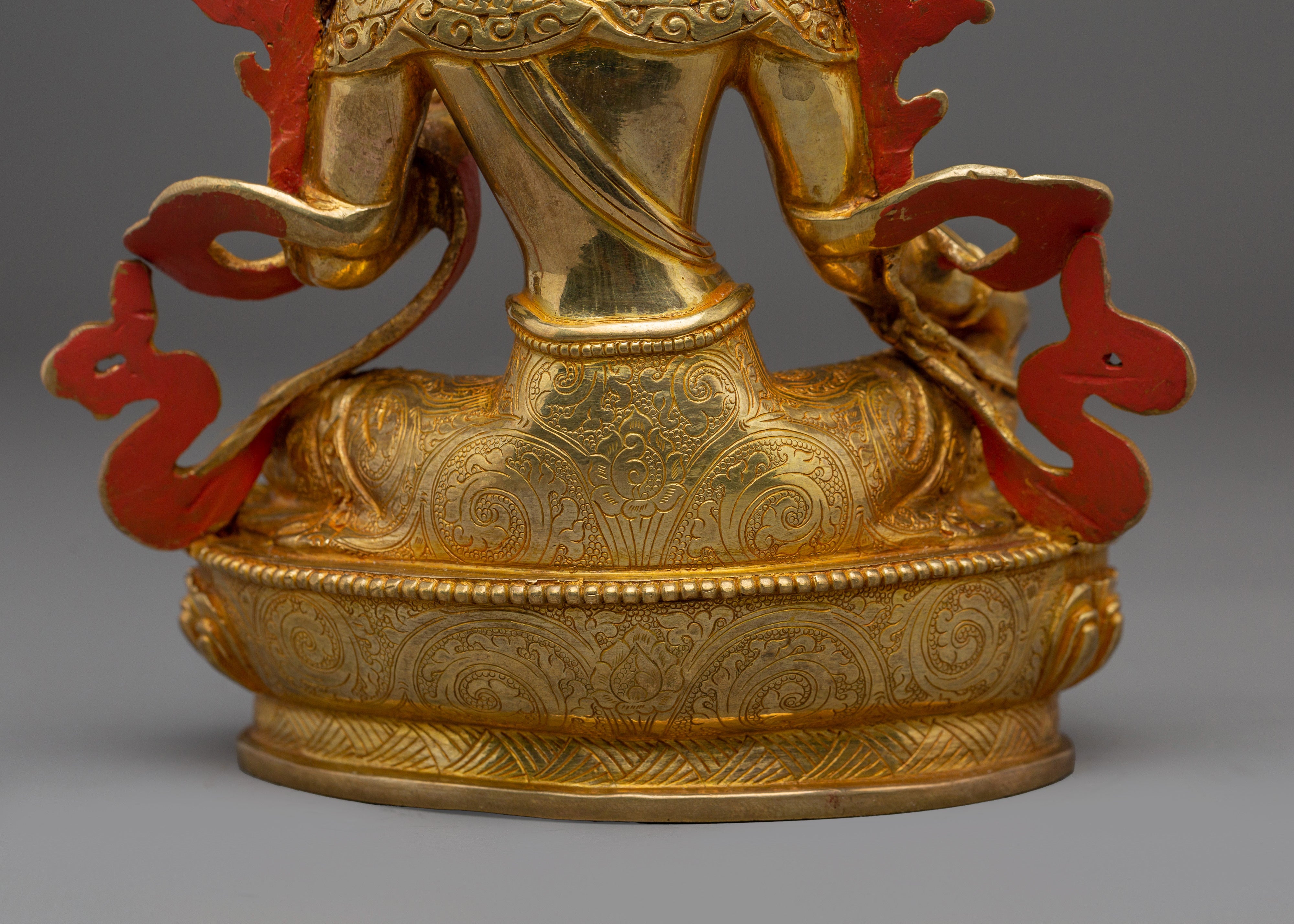 Green Tara, Enlightened Feminine Guardian | Gold Gilded Tibetan Deity