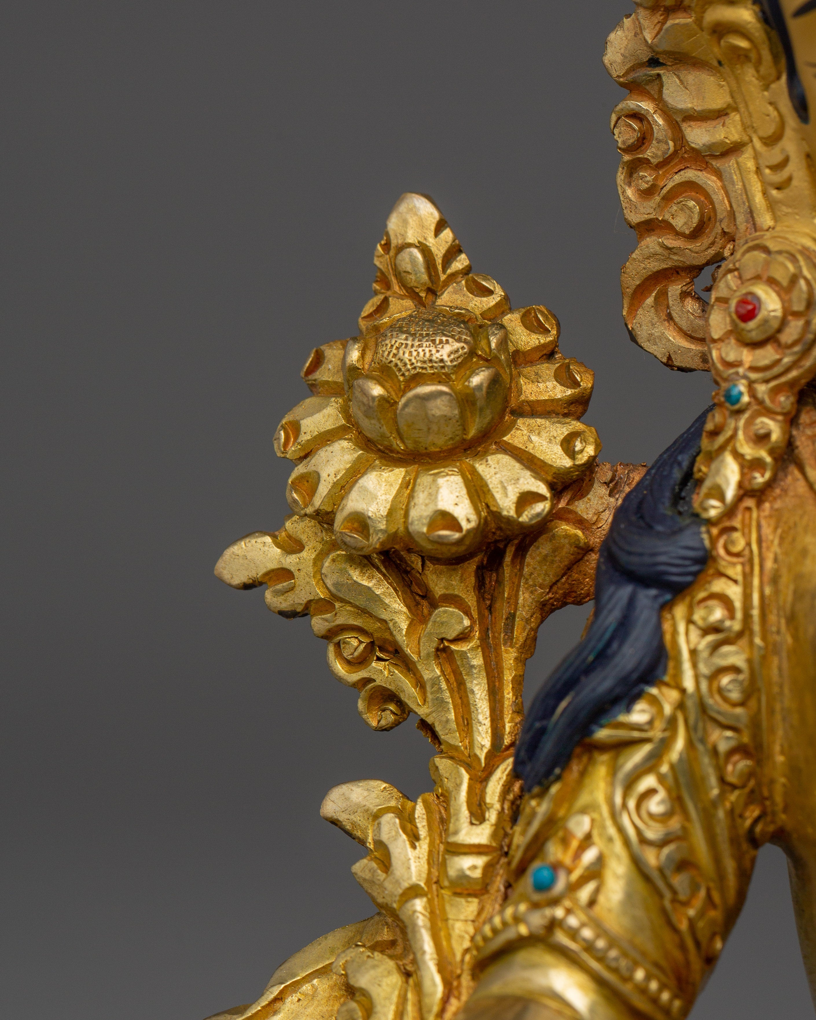 Compassionate Green Tara Figure | Handcrafted Tibetan Icon