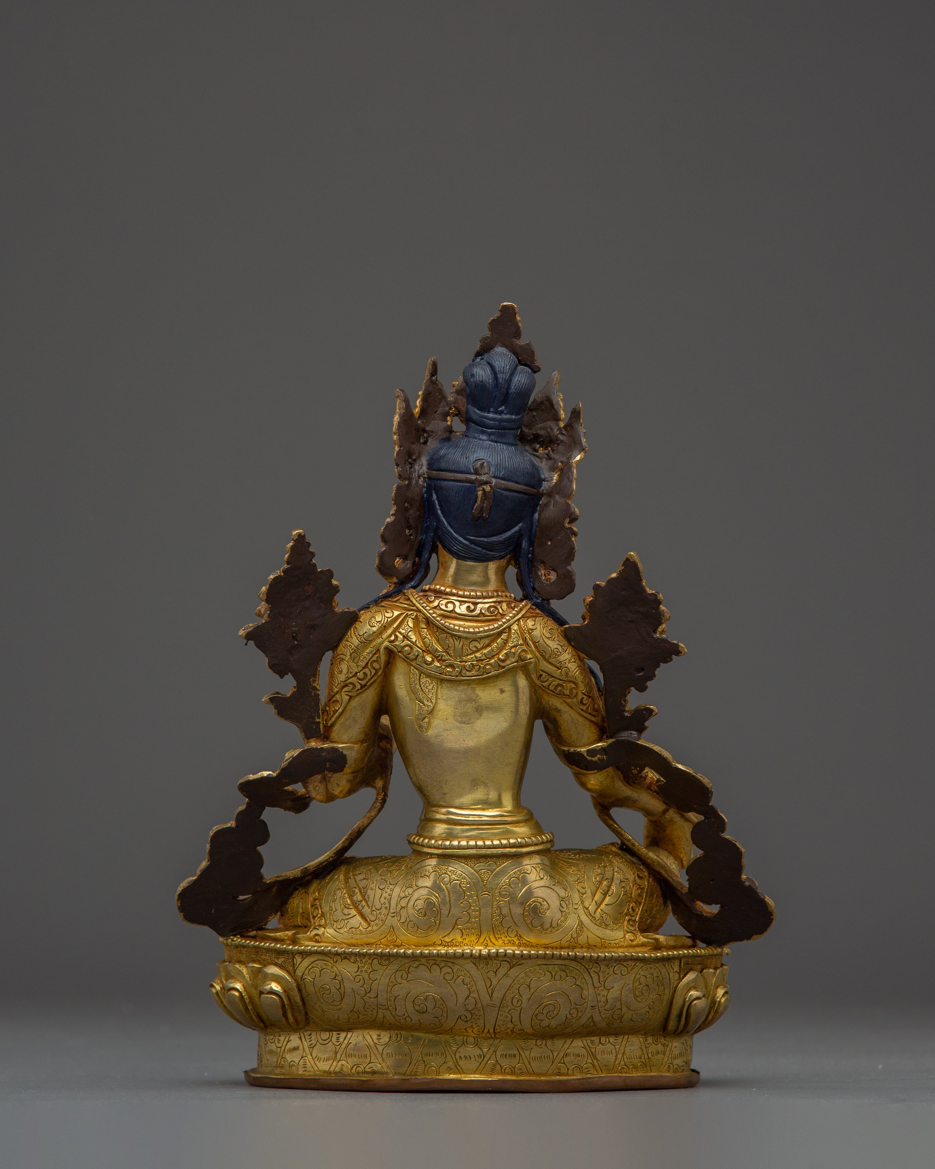 Compassionate Green Tara Figure | Handcrafted Tibetan Icon