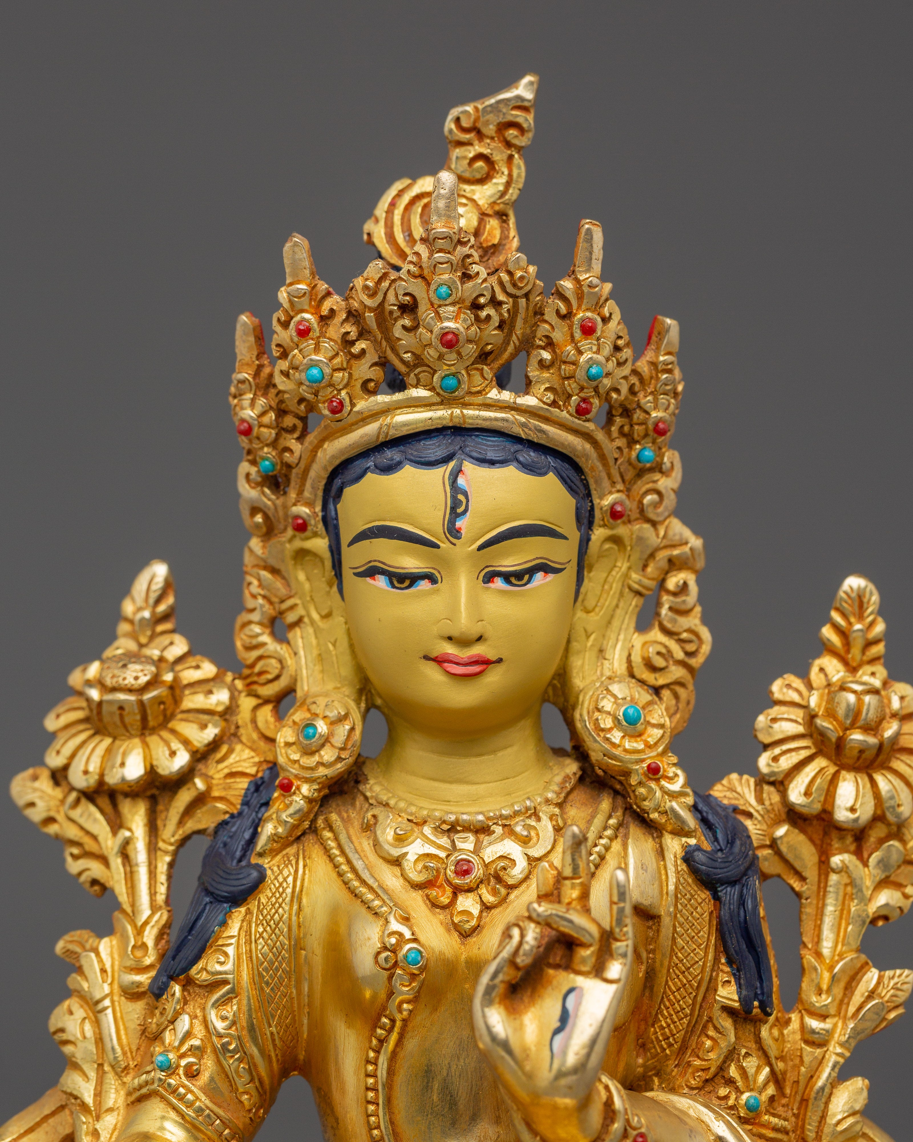 White Tara, Goddess of Longevity and Healing | Handcrafted Nepali Art