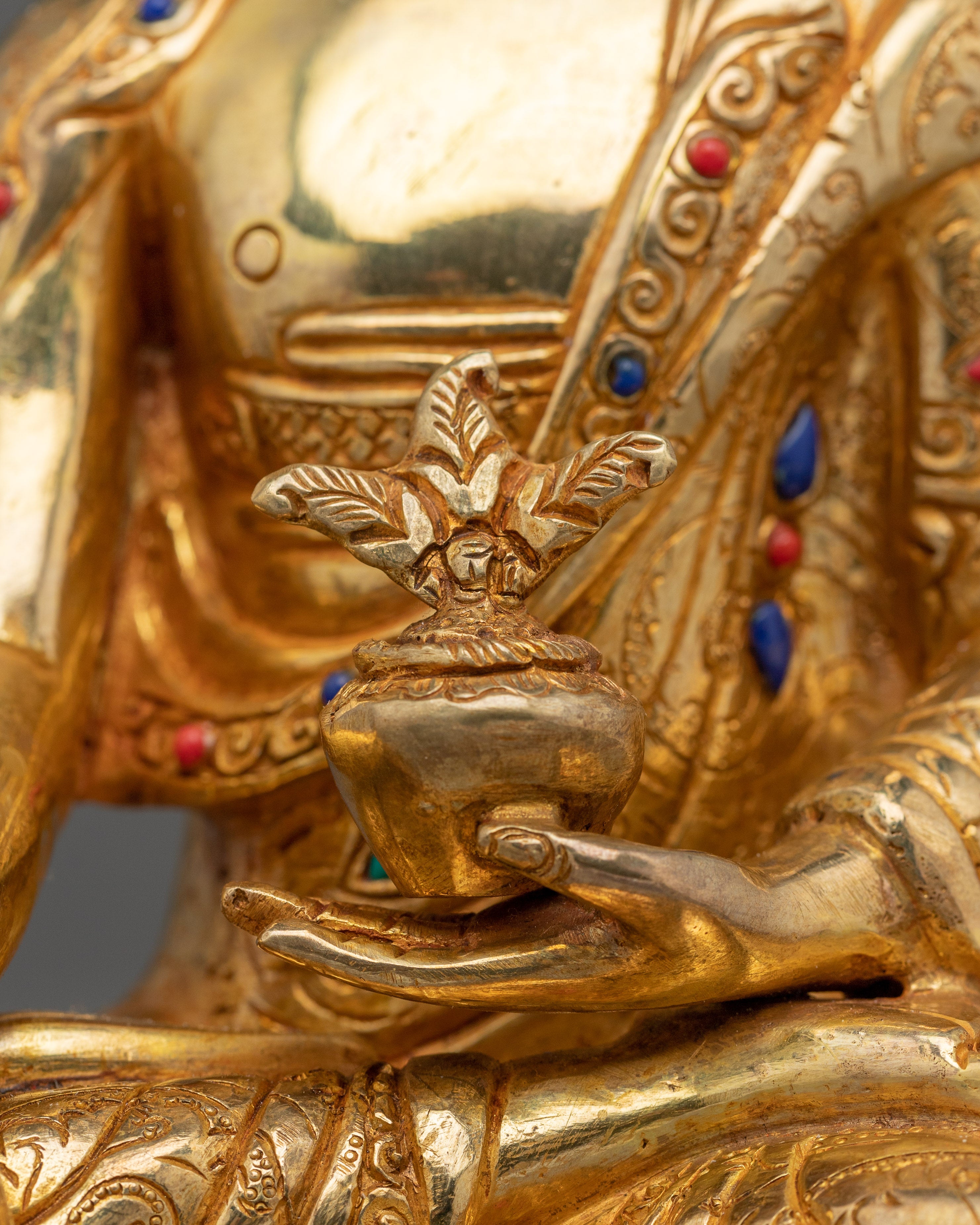 Sacred Medicine Buddha Sculpture | Enlightened Healer in Peaceful Form