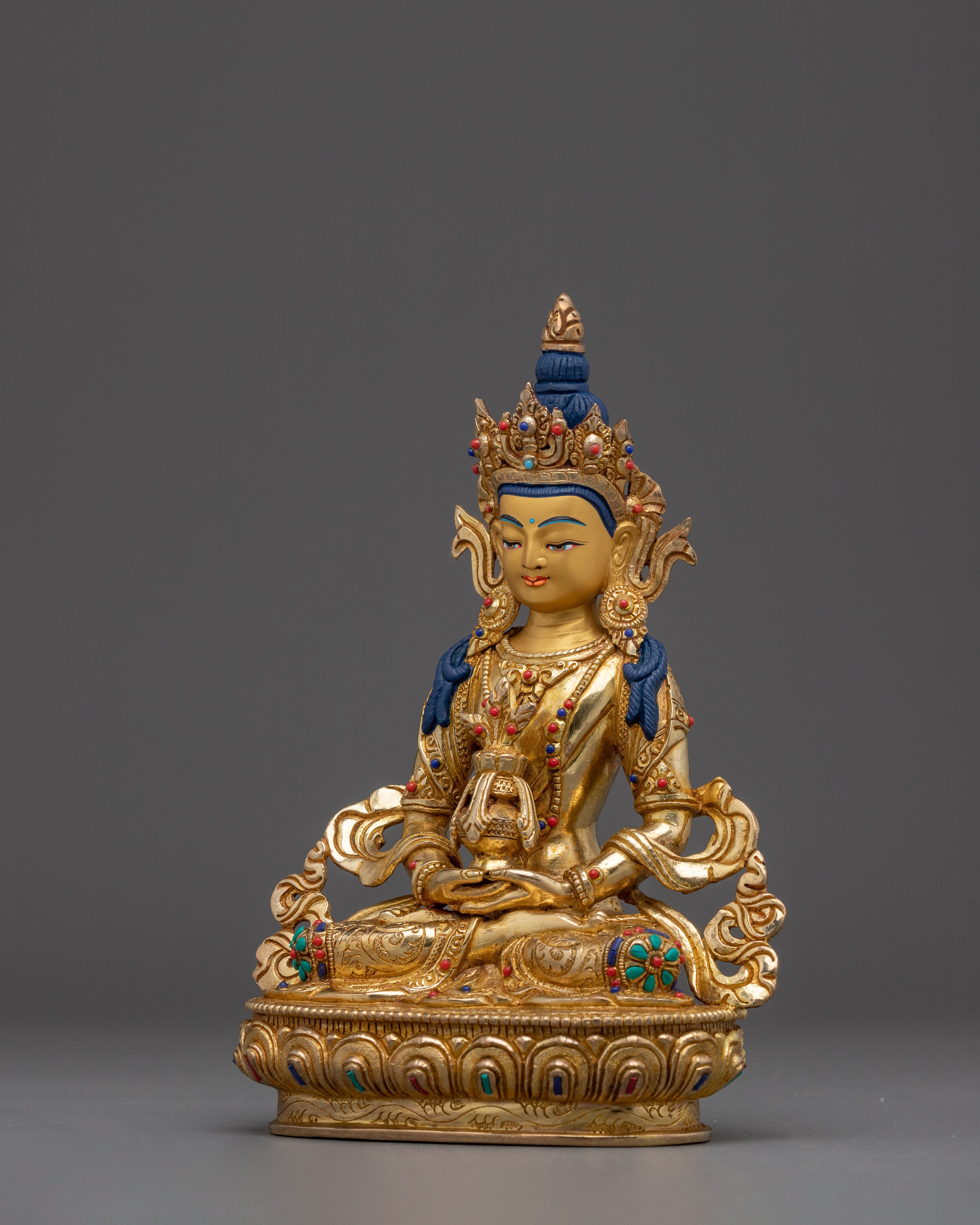 Tibetan Amitayus Icon | Buddha of Infinite Life and Longevity