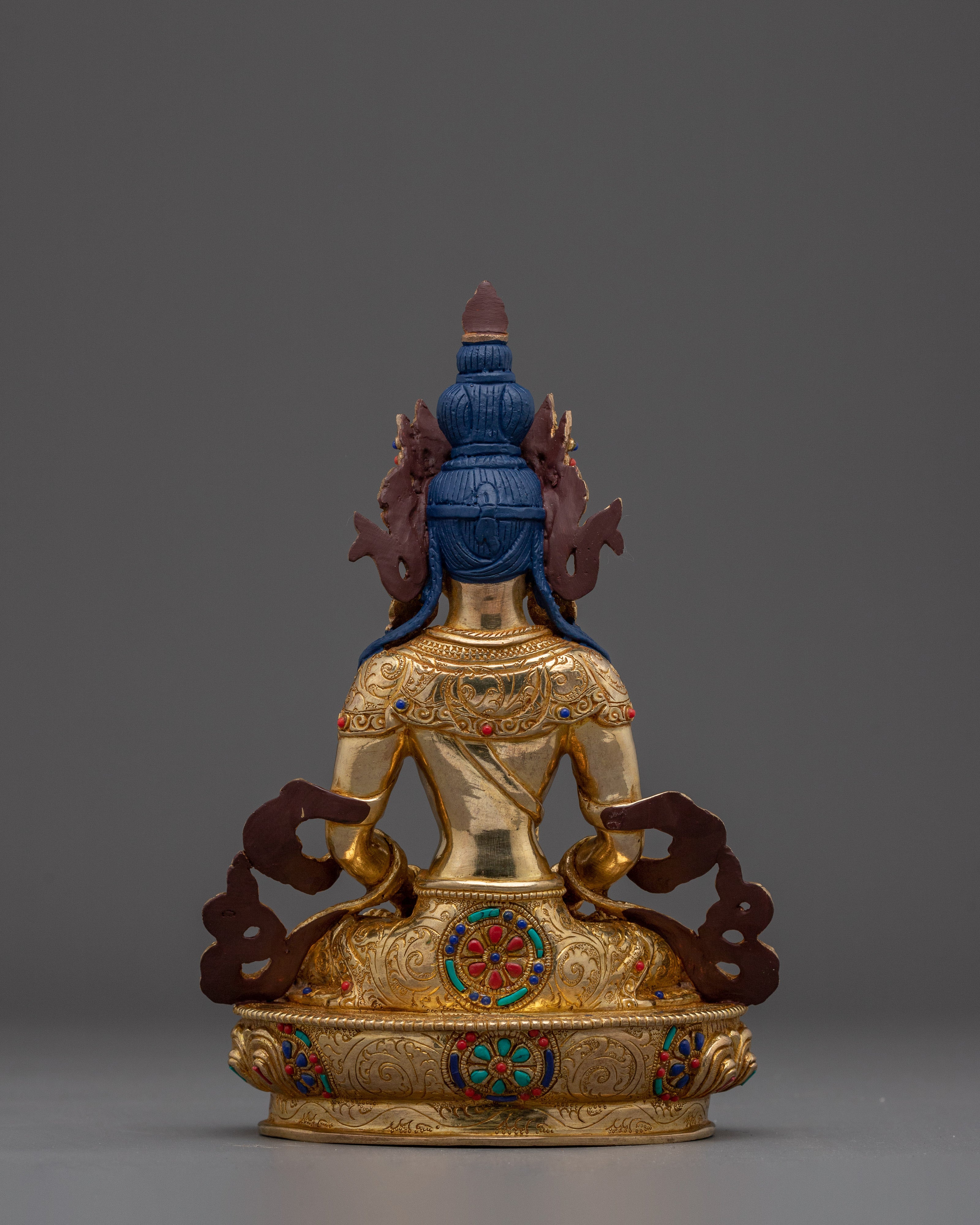 Tibetan Amitayus Icon | Buddha of Infinite Life and Longevity