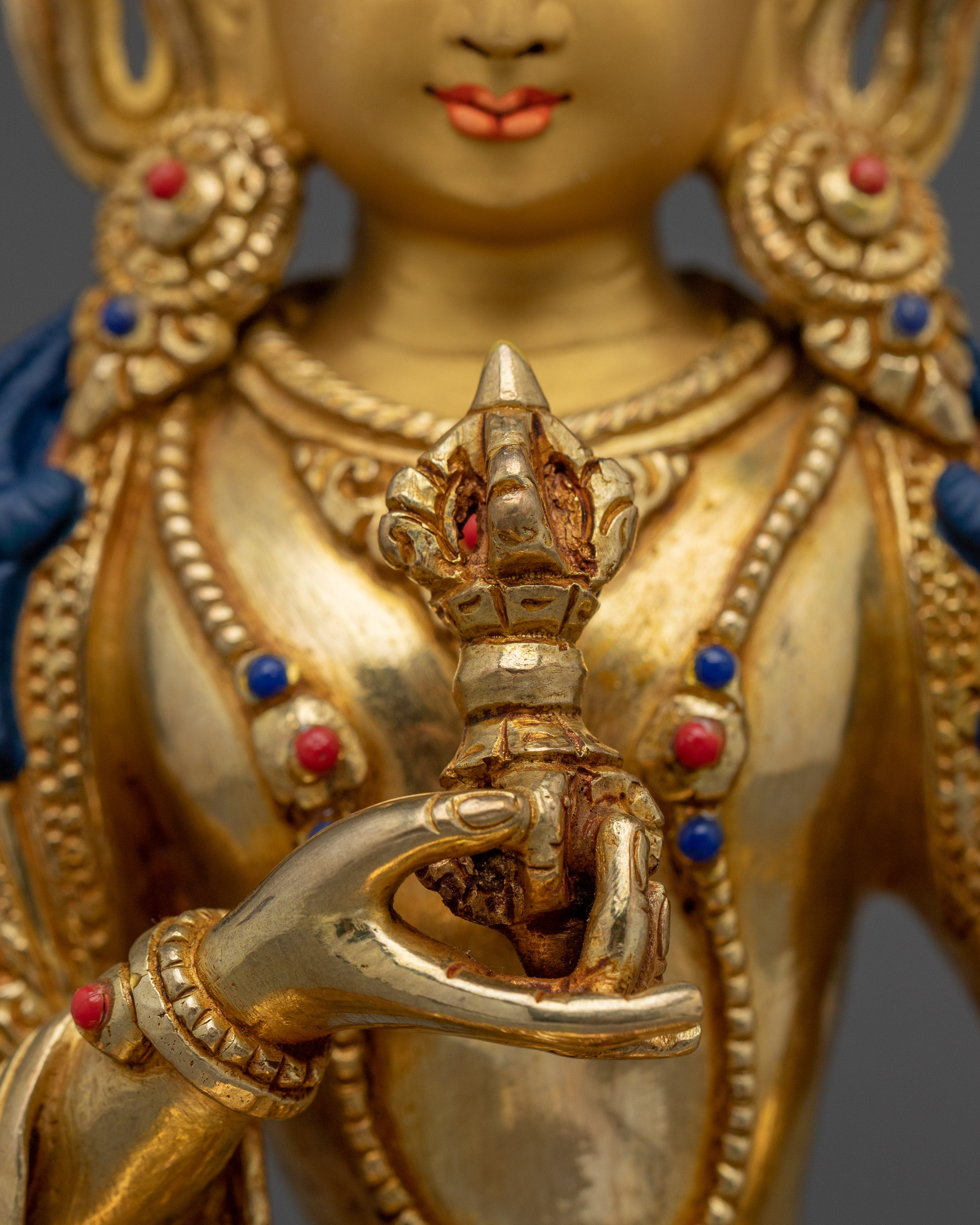 Vajrasattva Golden and Copper Statue | Symbol of Cleansing & Spiritual Enlightenment