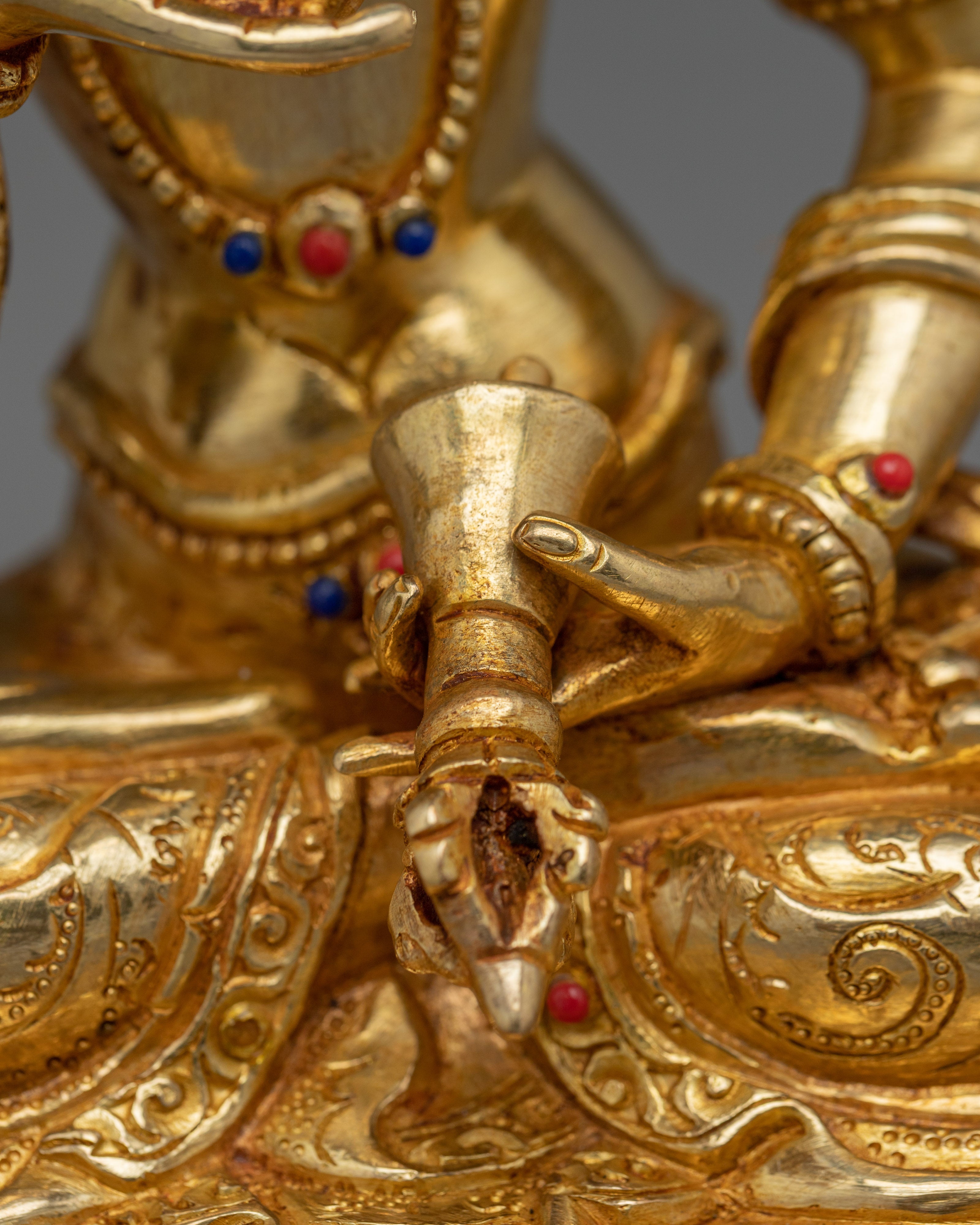Vajrasattva Golden and Copper Statue | Symbol of Cleansing & Spiritual Enlightenment