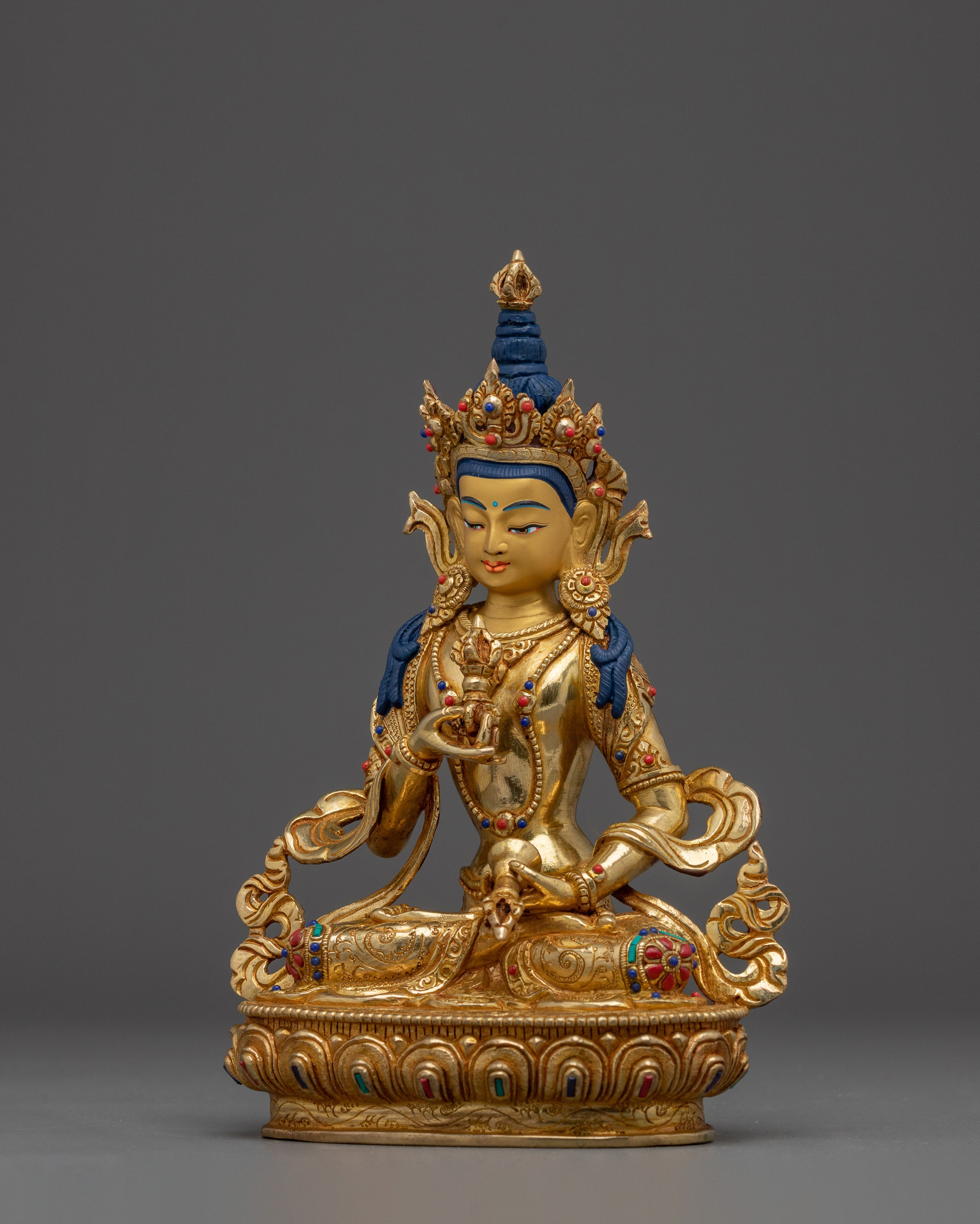 Vajrasattva Golden and Copper Statue | Symbol of Cleansing & Spiritual Enlightenment