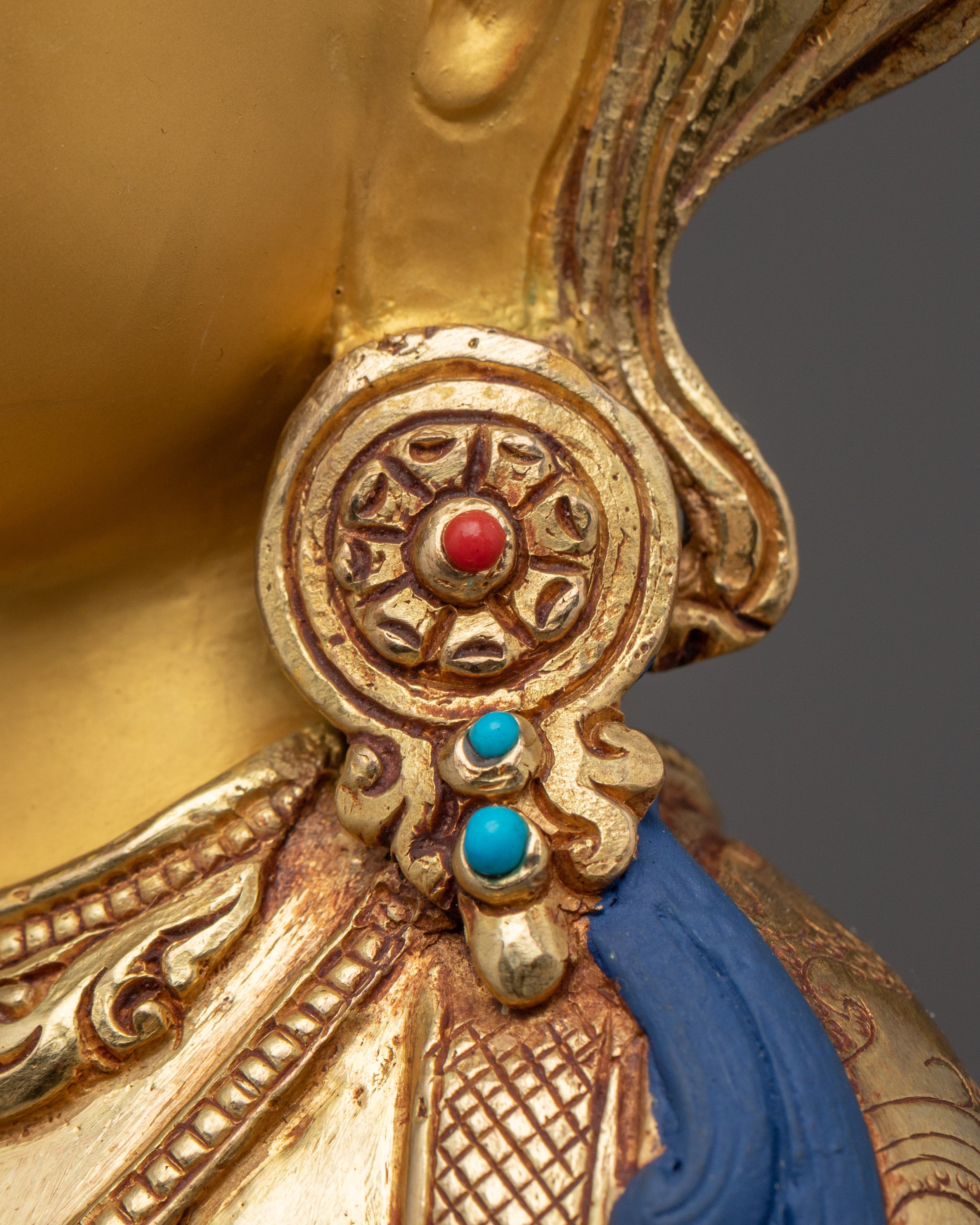 Handmade Statue of Amitayus with Halo | Buddha of Long-life