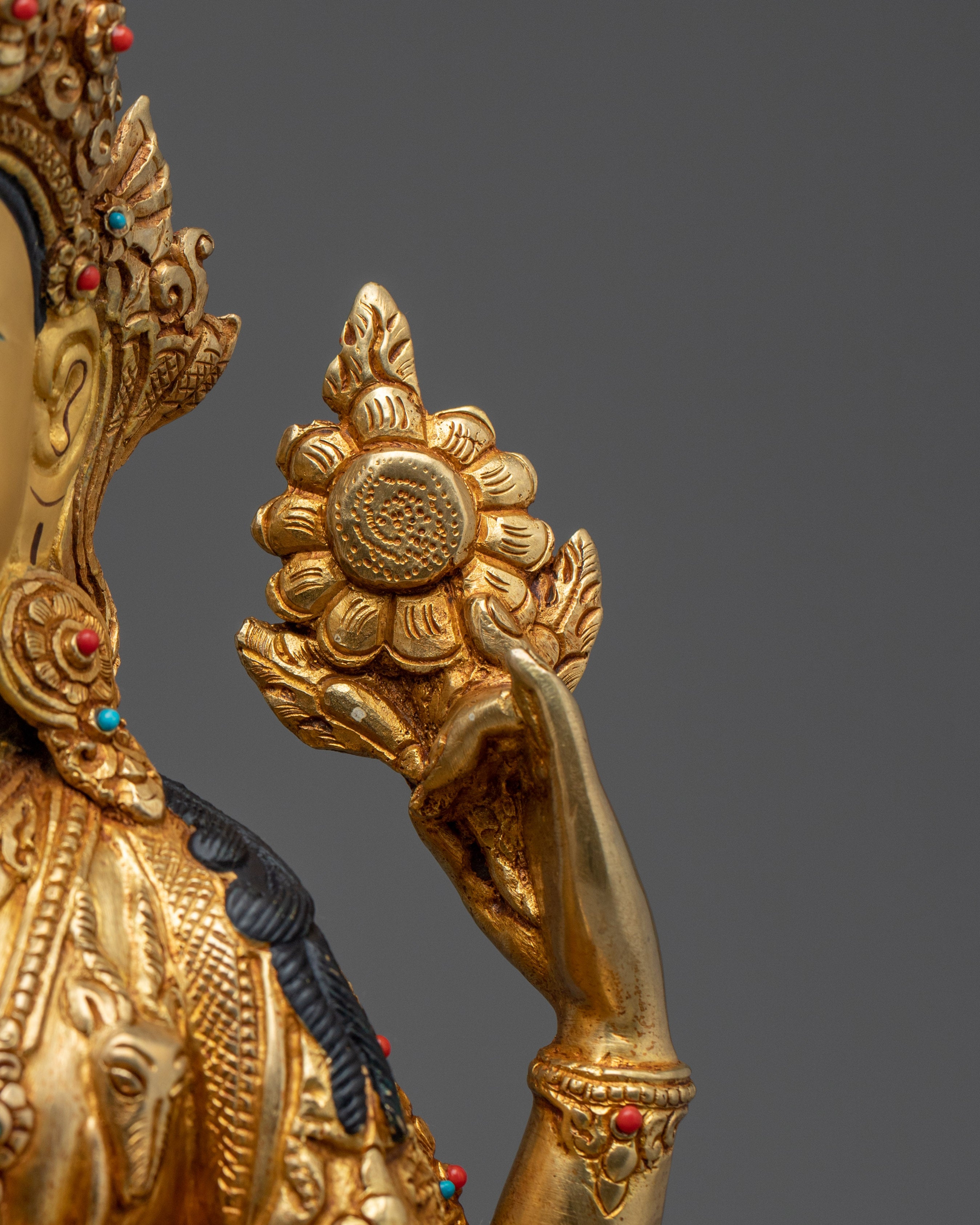Chenrezig with Halo Artwork | Tibetan Bodhisattva of Compassion