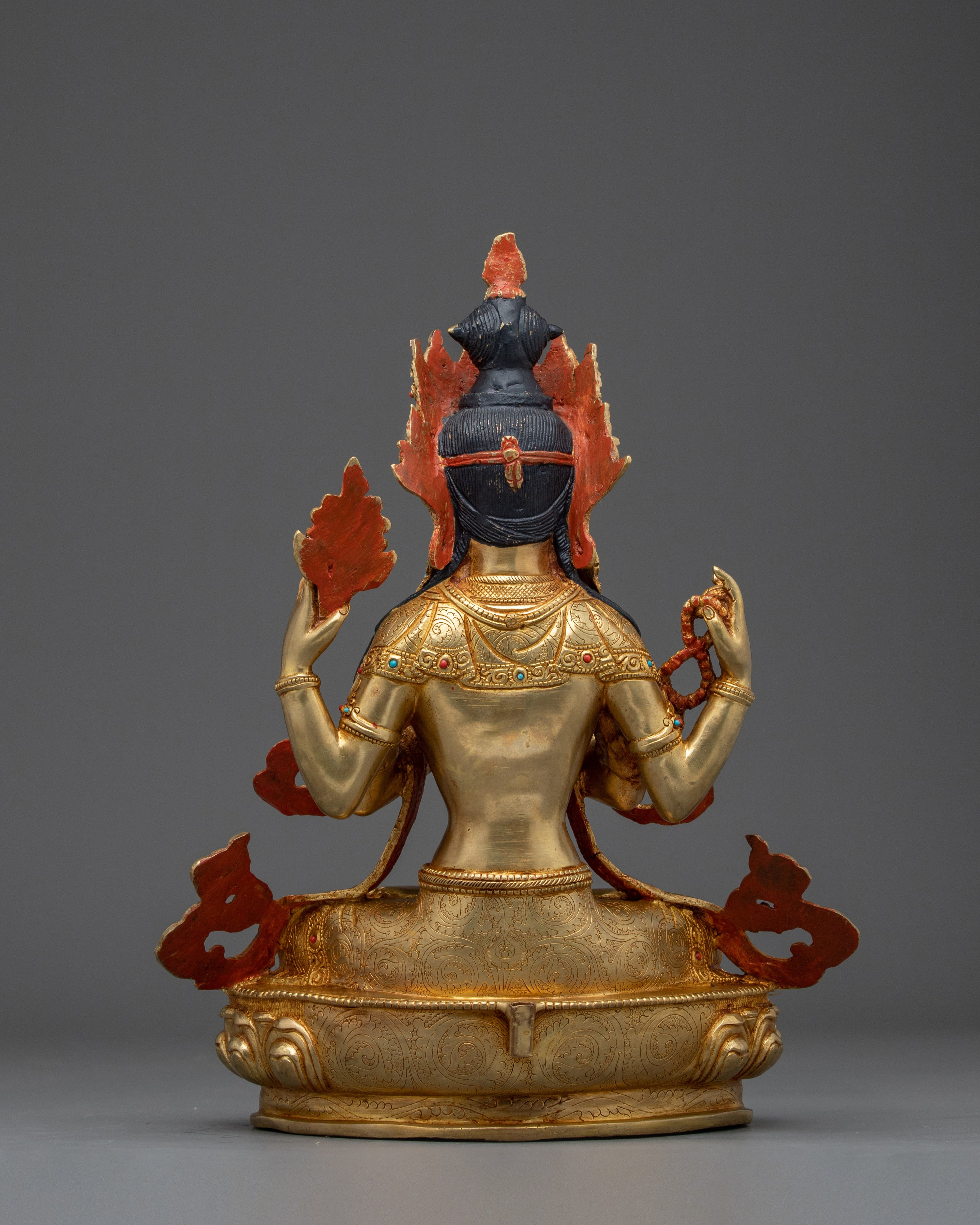 Chenrezig with Halo Artwork | Tibetan Bodhisattva of Compassion