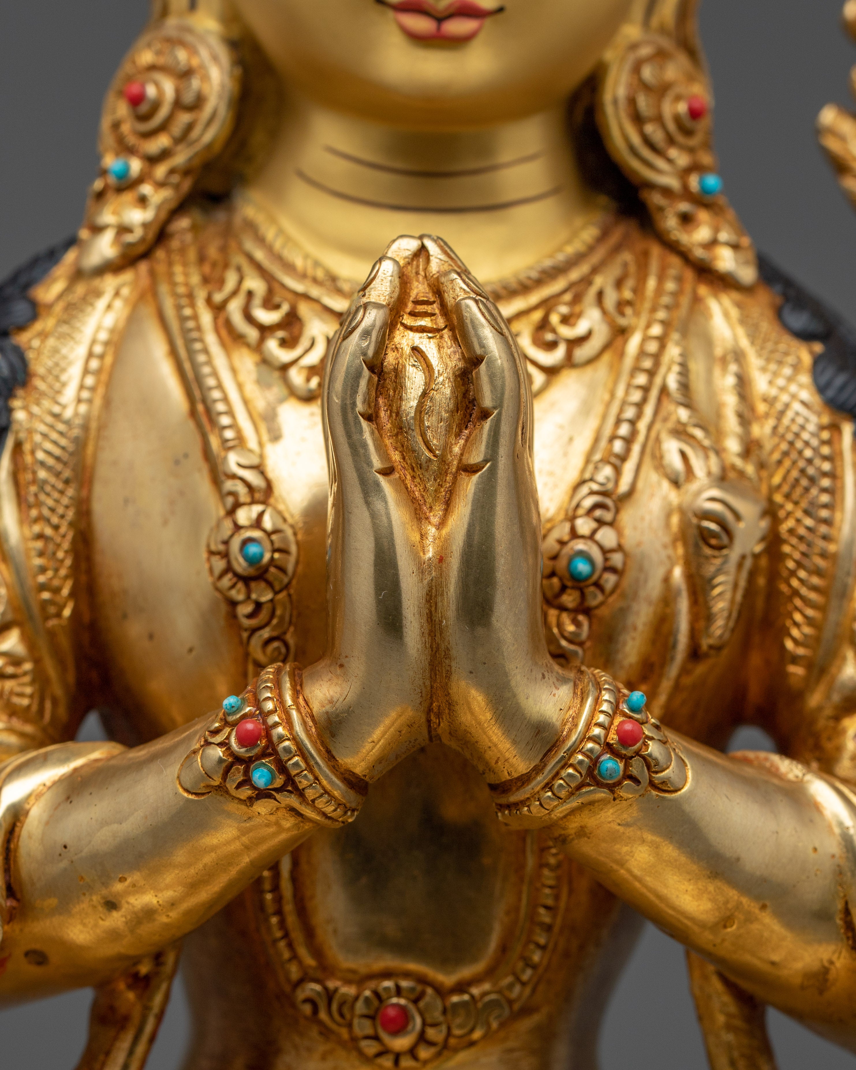 Chenrezig with Halo Artwork | Tibetan Bodhisattva of Compassion