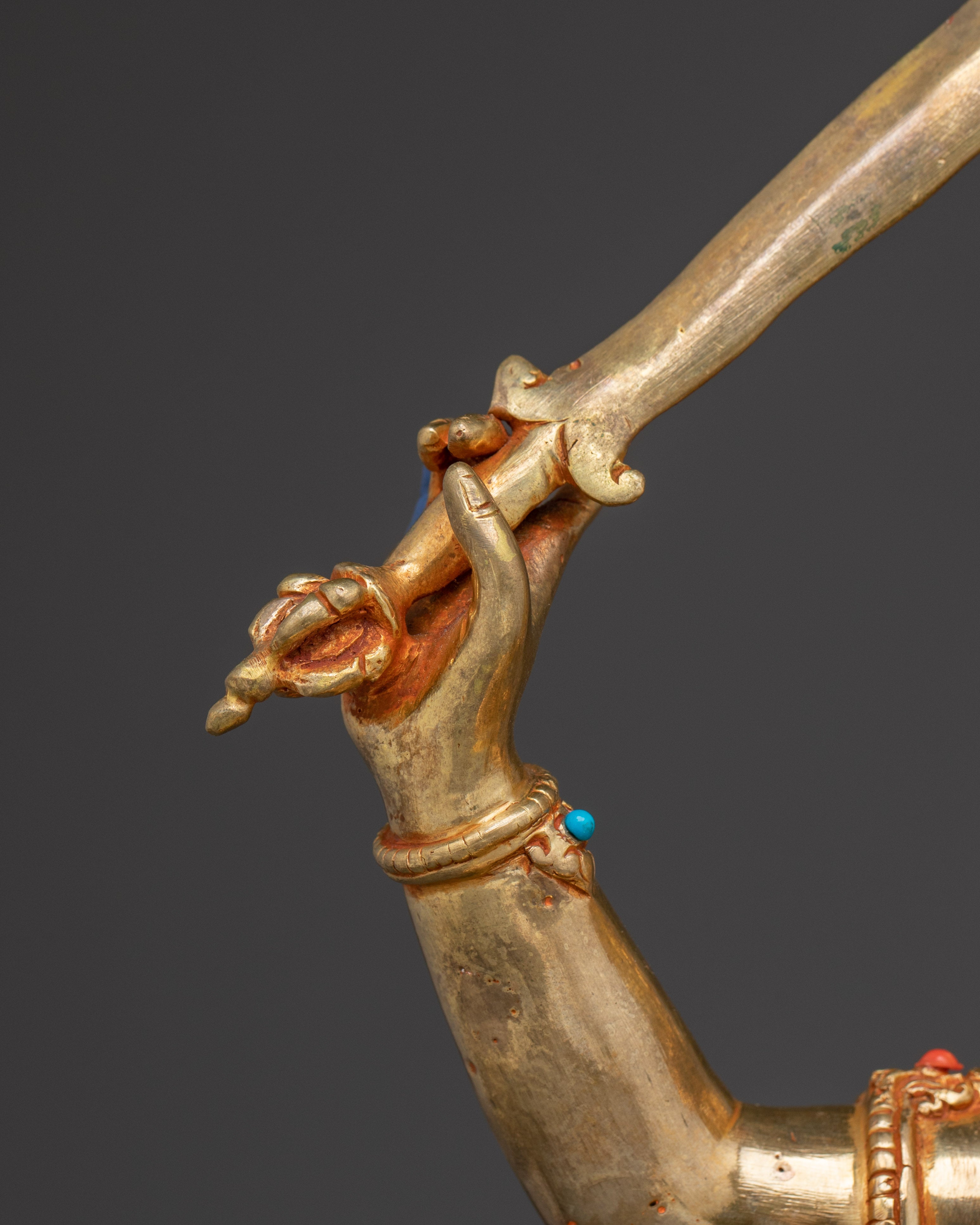 Golden Manjushri Statue: The Wisdom Bodhisattva