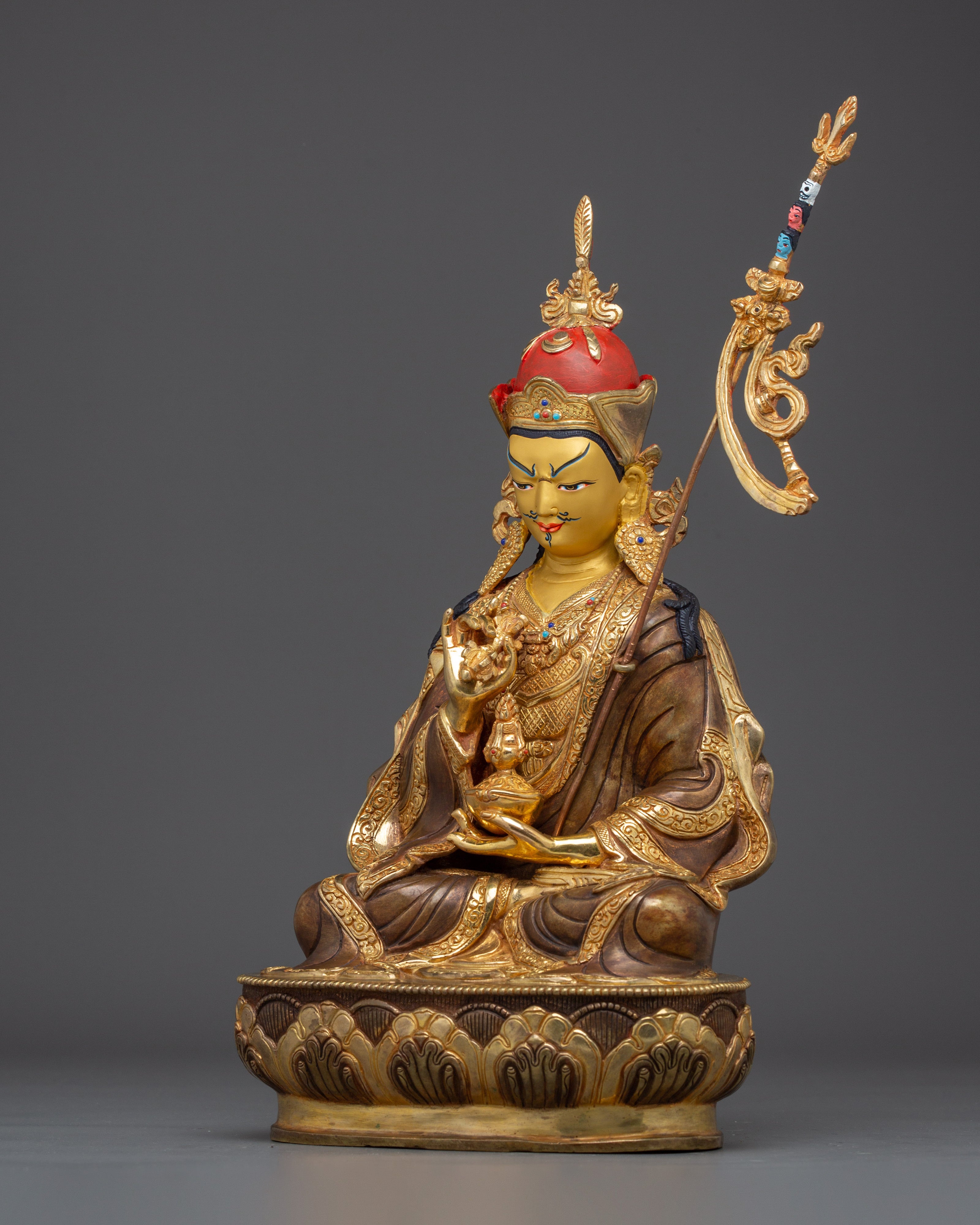 Guru Tsoyke Dorje Statue: Guru Rinpoche Peaceful Form