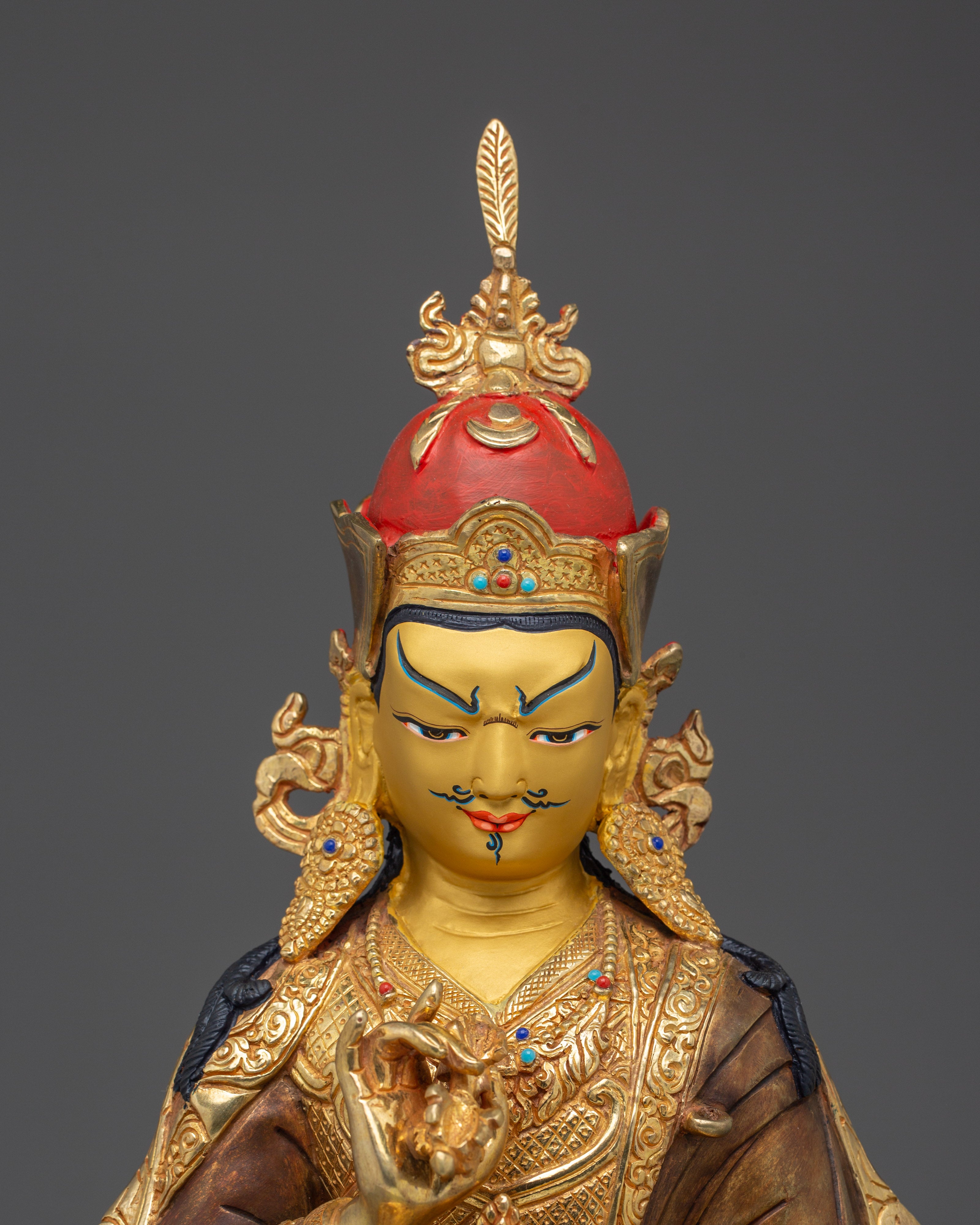 Guru Tsoyke Dorje Statue: Guru Rinpoche Peaceful Form