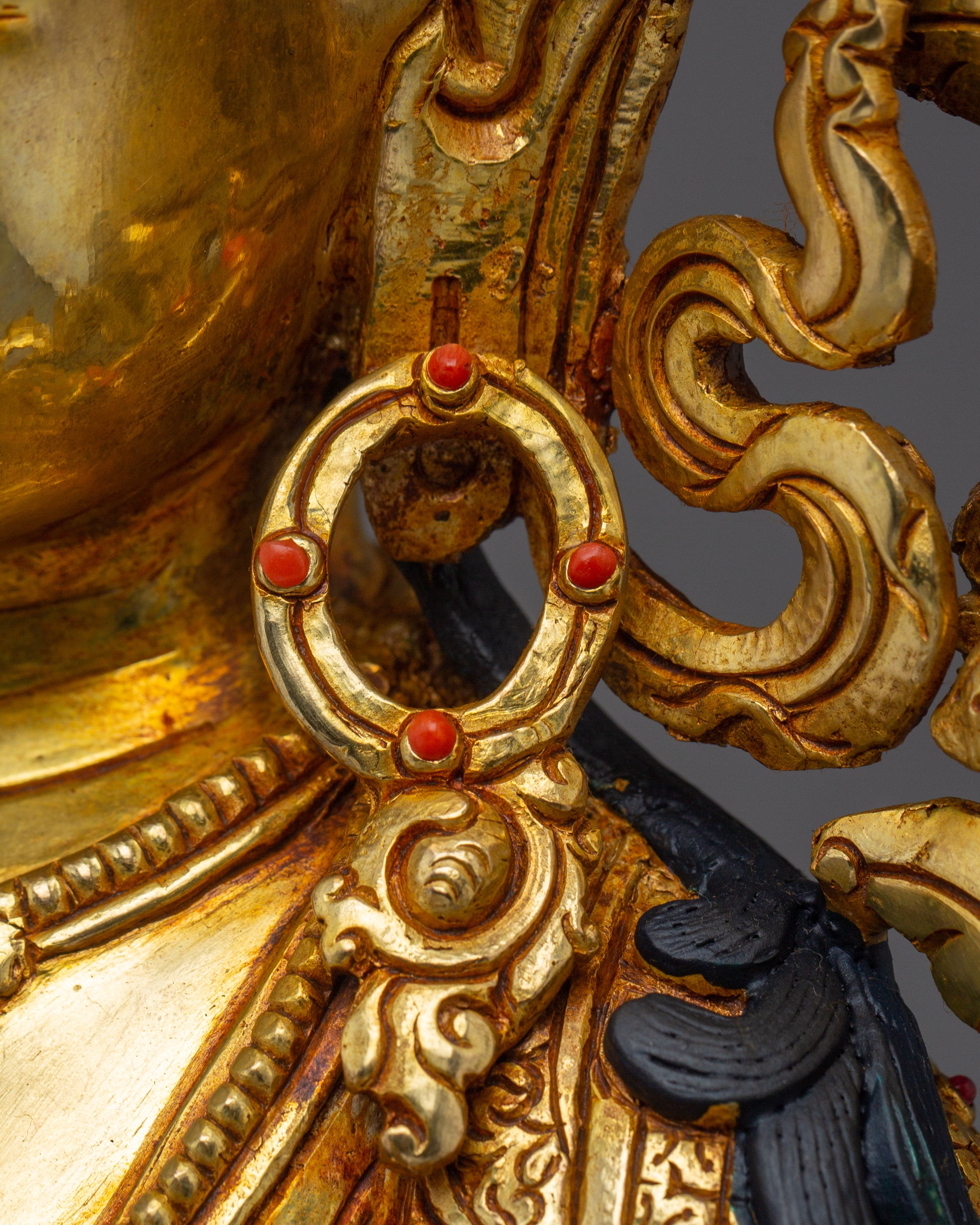 Golden Manjushri Handmade Art | Buddhist Revered Deity