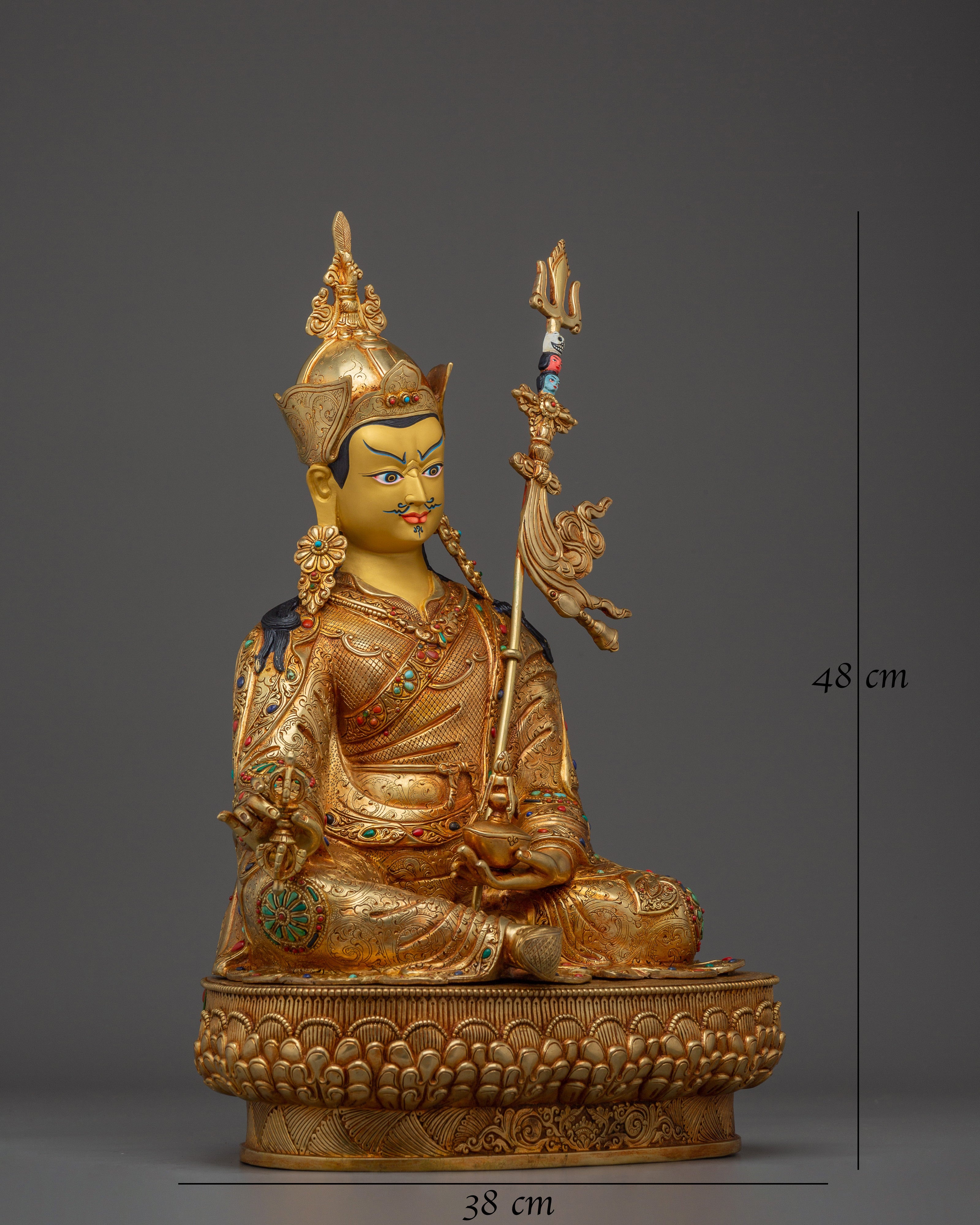 sacred-guru-rinpoche-on-lotus-throne