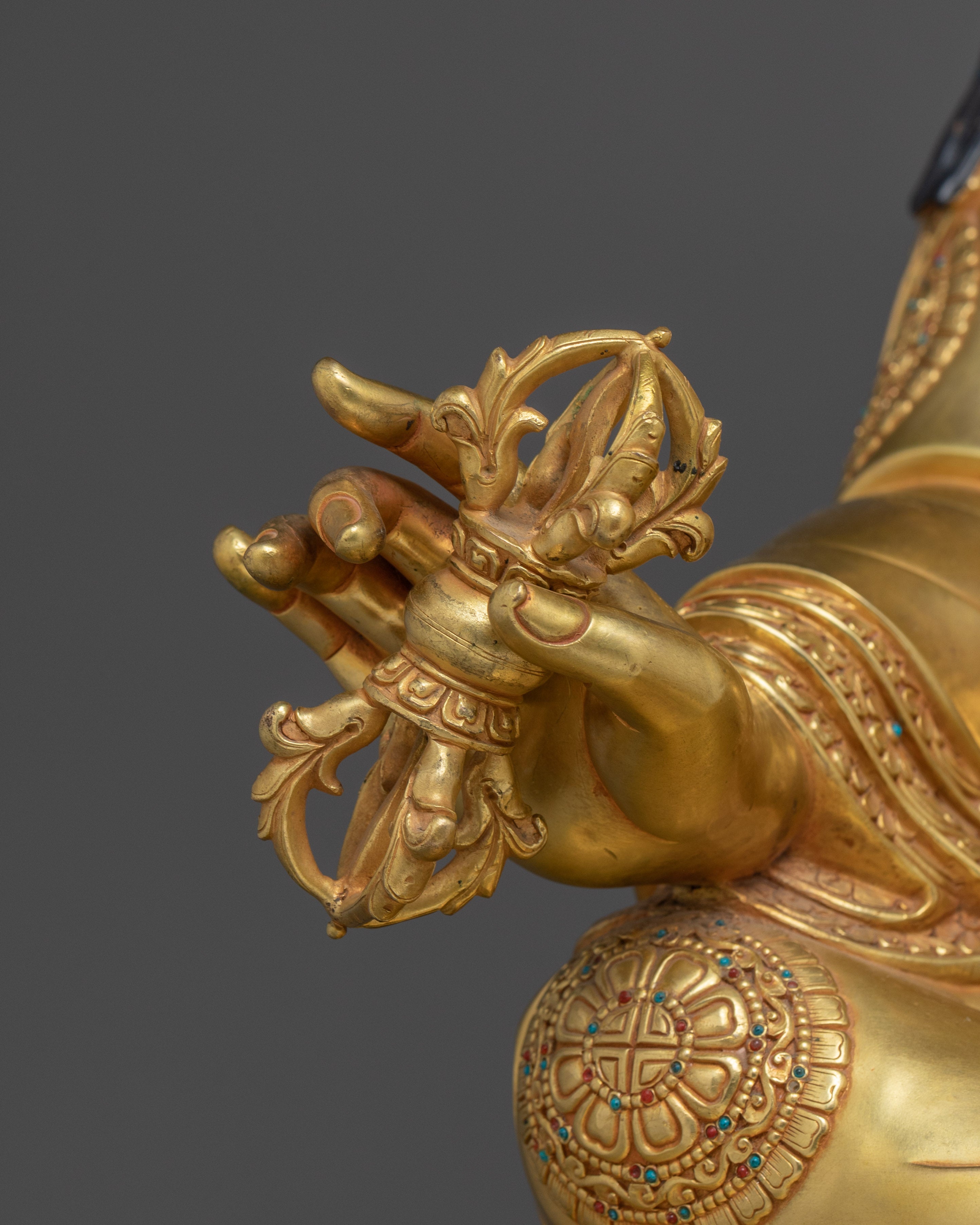 Nepalese Handmade Guru Rinpoche Artwork | Padmasambhava Figurine