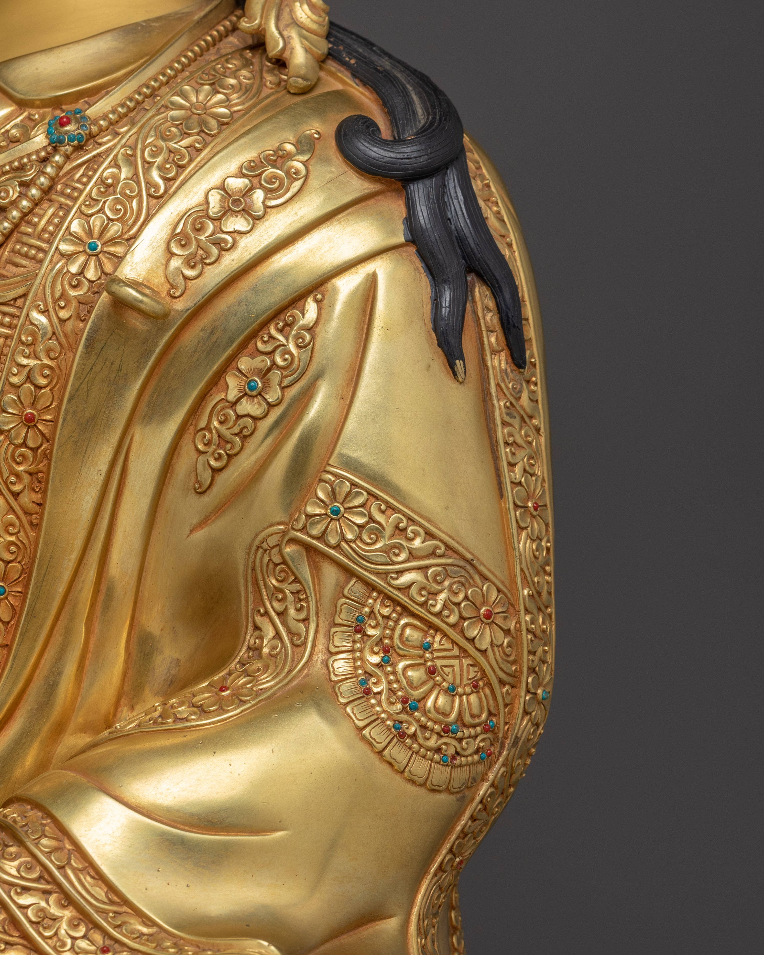 Nepalese Handmade Guru Rinpoche Artwork | Padmasambhava Figurine