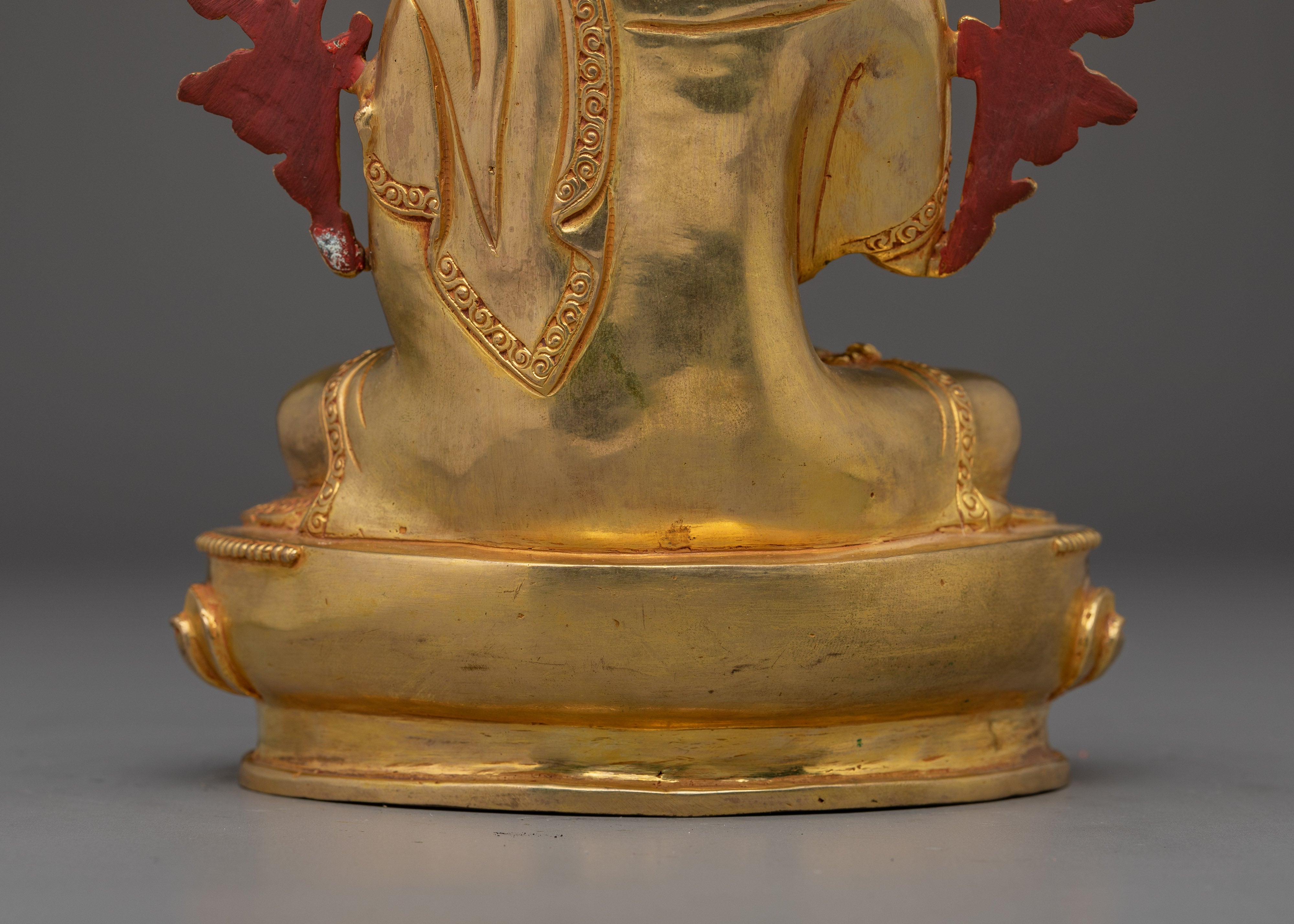 Tibetan Tsongkhapa Statue Set | Nepali Crafted Vajrayana Icons