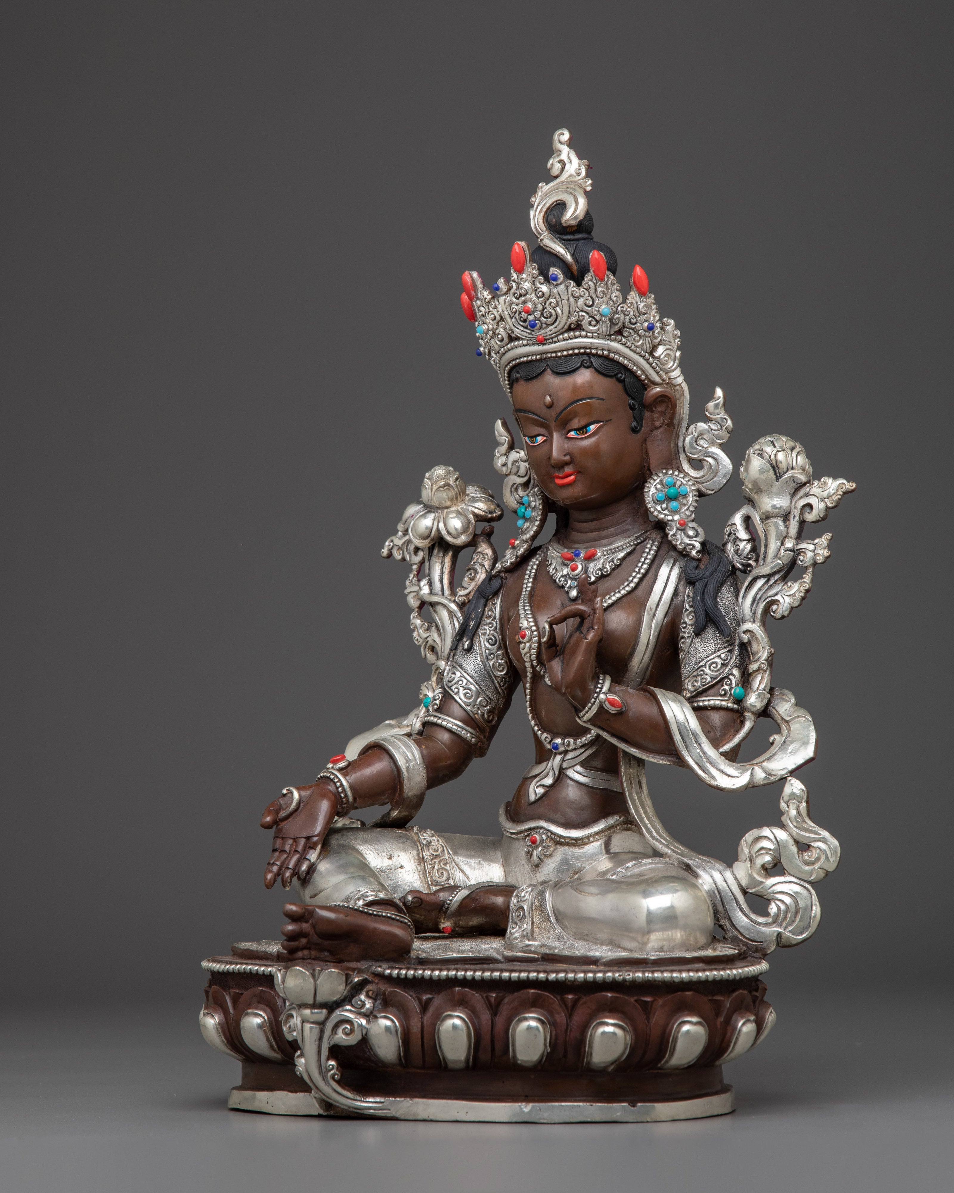 Meditation Deity Green Tara Art | Female Buddha