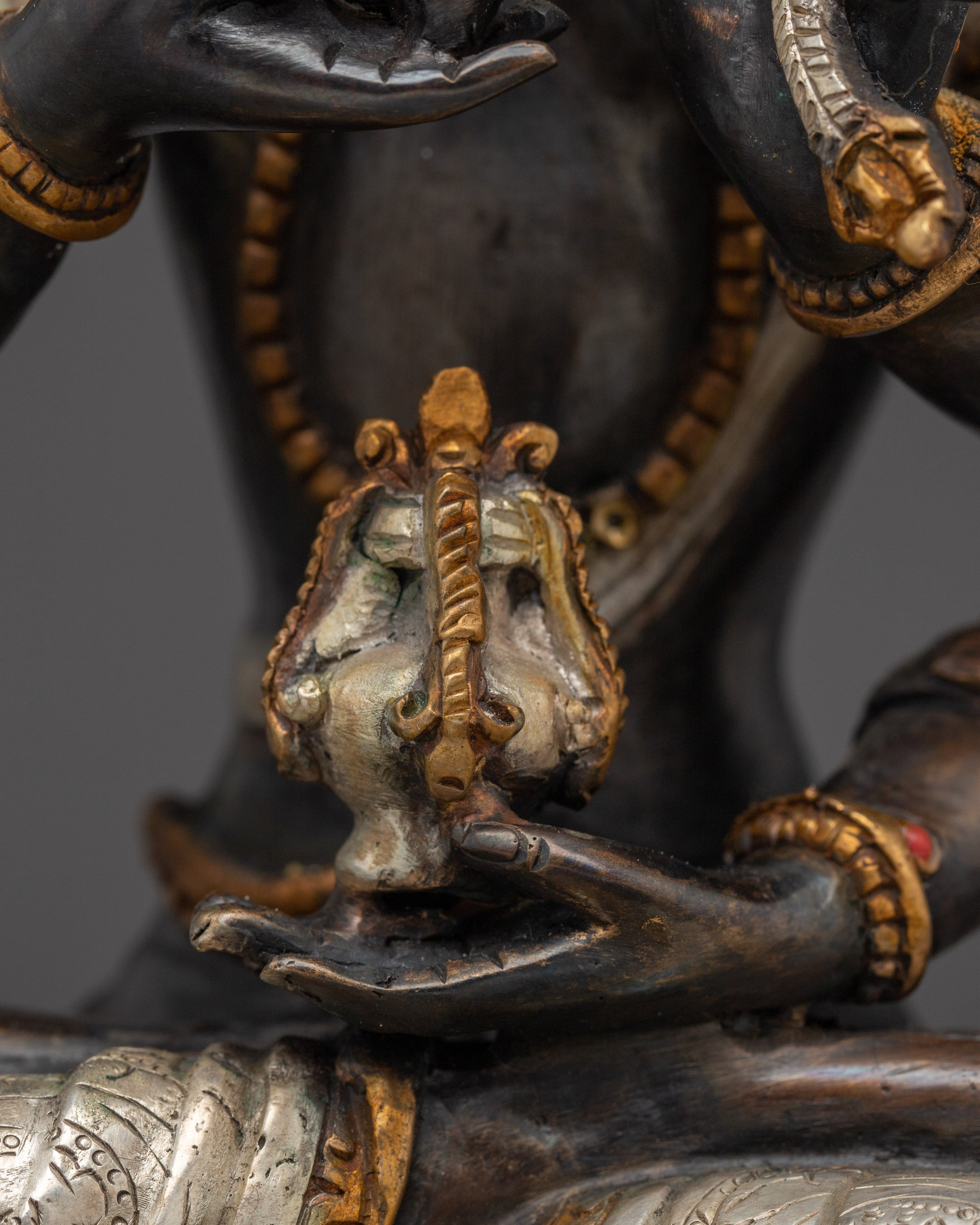 Handcrafted Namgyalma Copper and Gold Statue | Buddhist Deity for Altar & Meditation